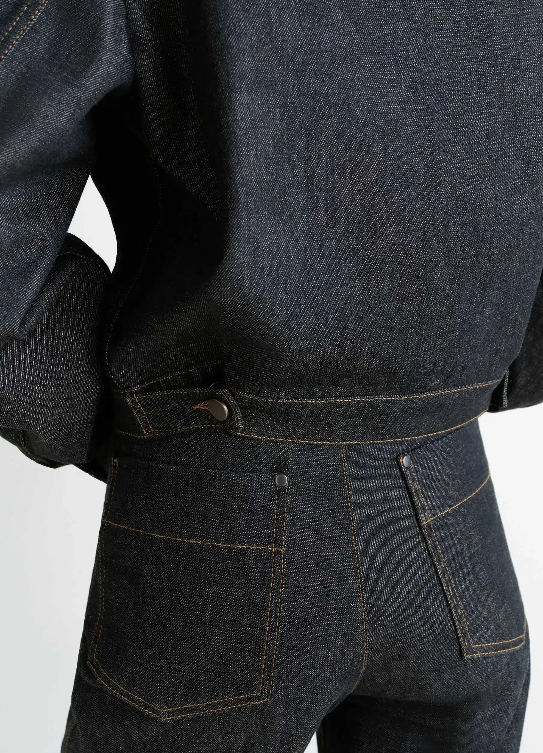 CROPPED BLOUSON IN DENIM - Image 4