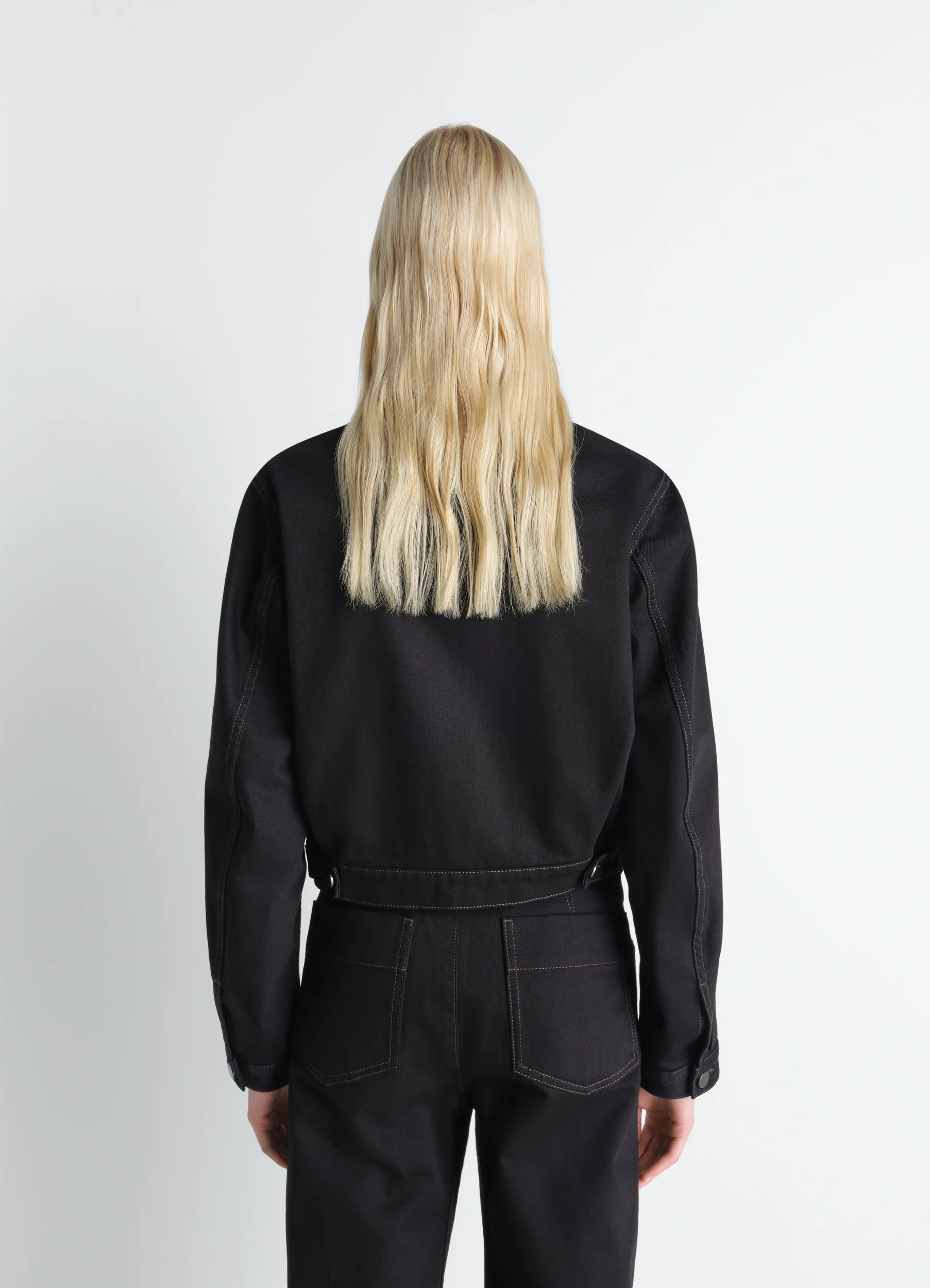 CROPPED BLOUSON IN DENIM - Image 5