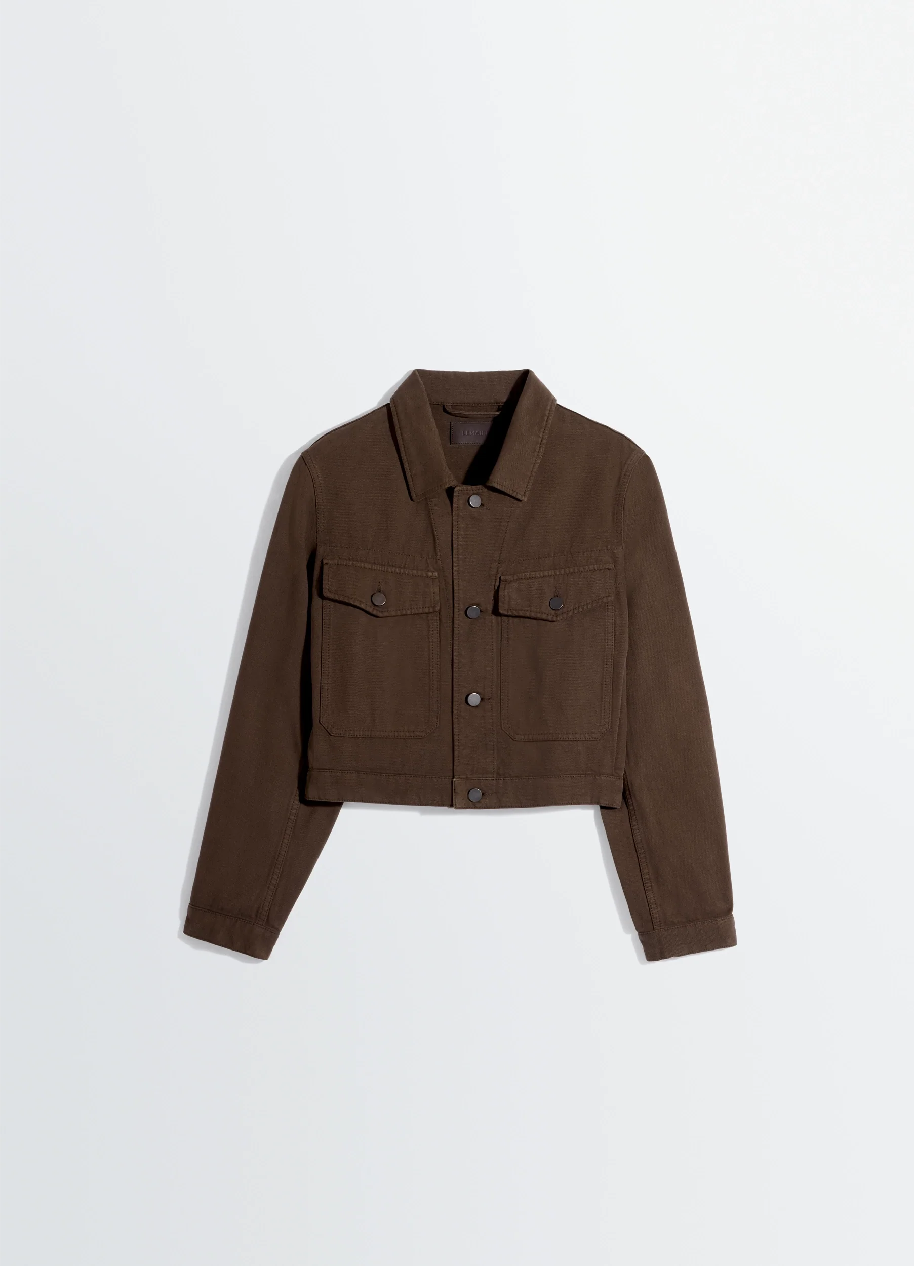 CROPPED BLOUSON IN DYED HEAVY BROKEN TWILL - Image 5