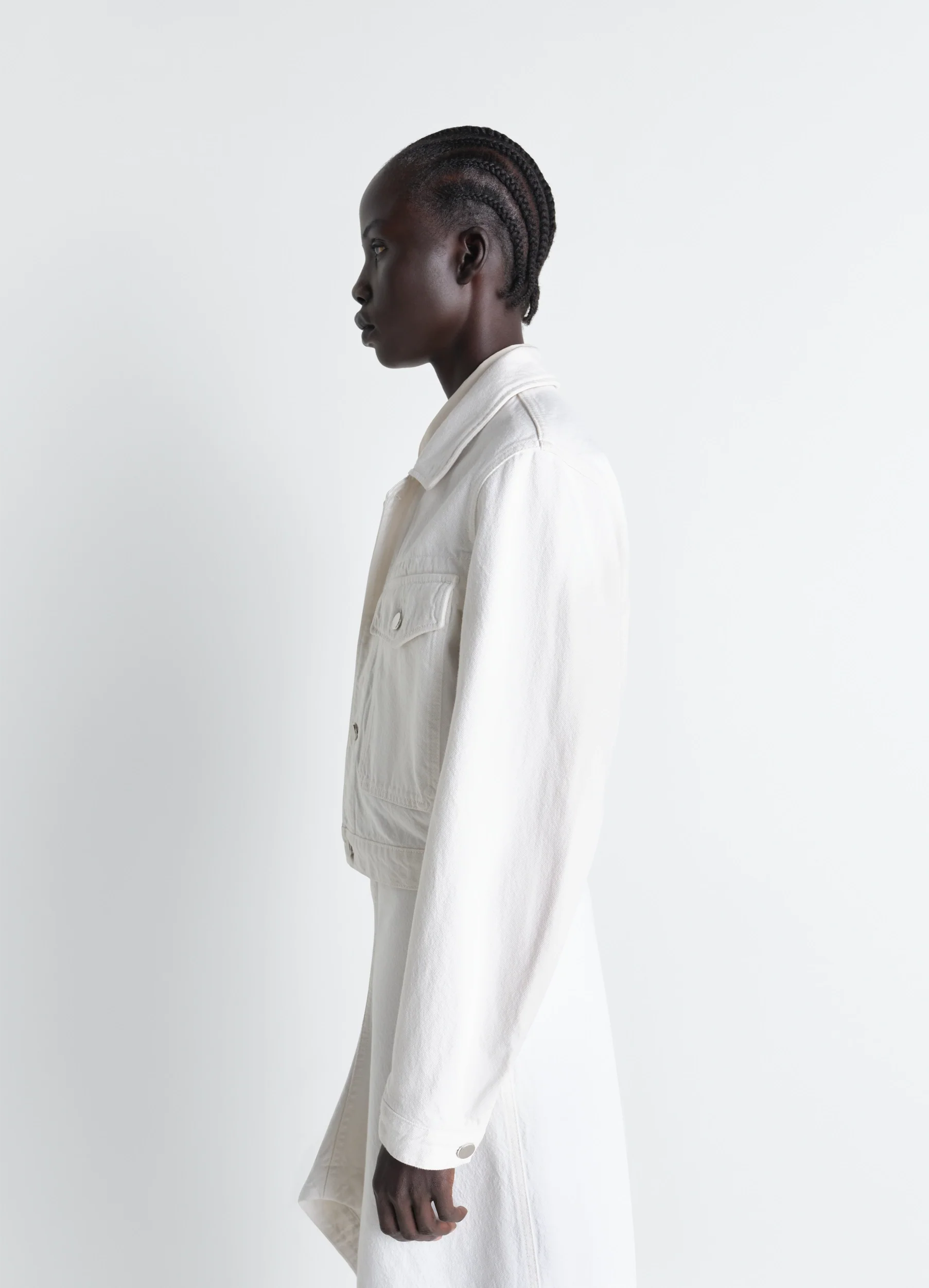 CROPPED BLOUSON IN DENIM - Image 4