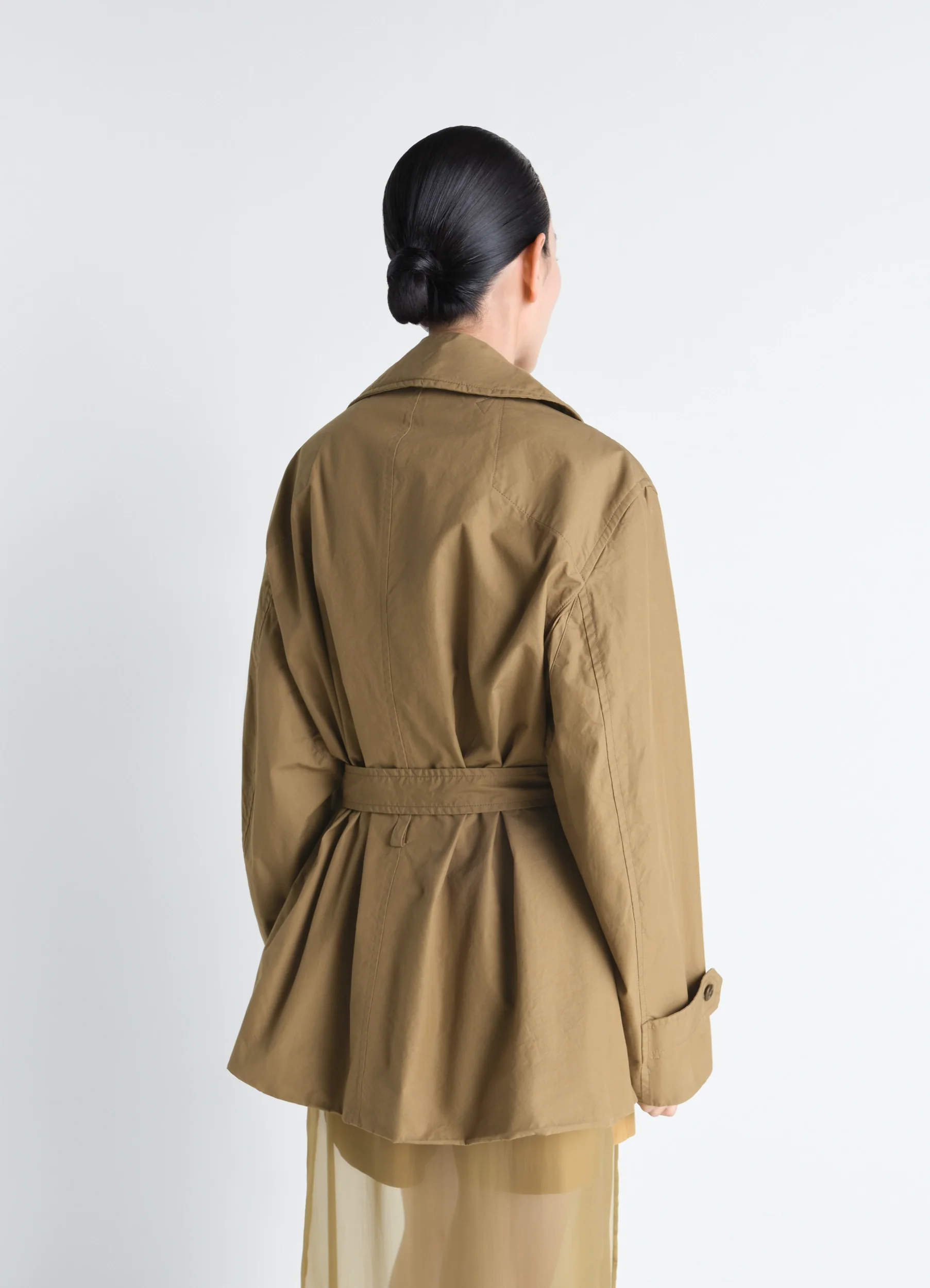CROPPED TRENCH IN VENTILE® COTTON - Image 5