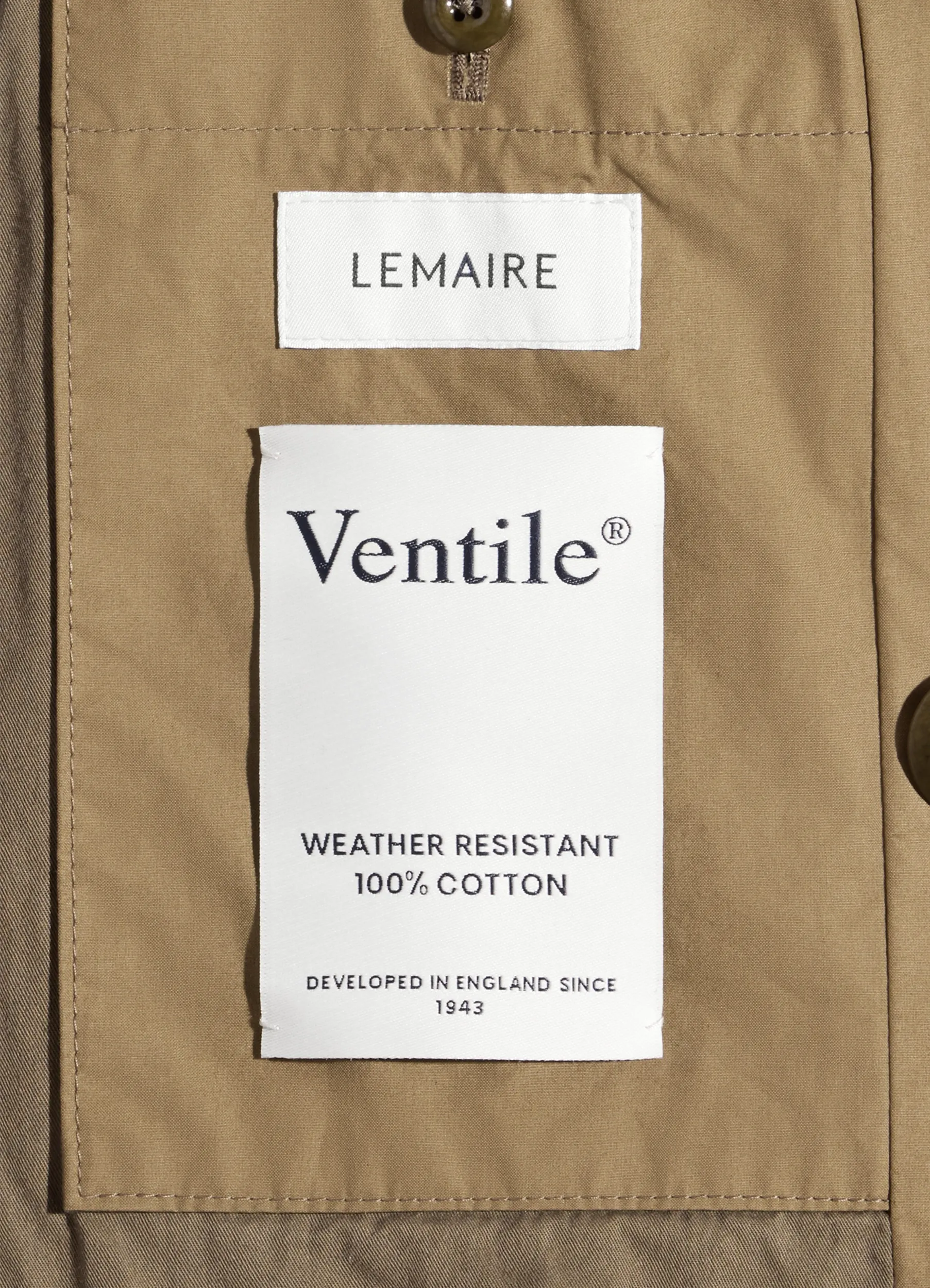 CROPPED TRENCH IN VENTILE® COTTON - Image 6