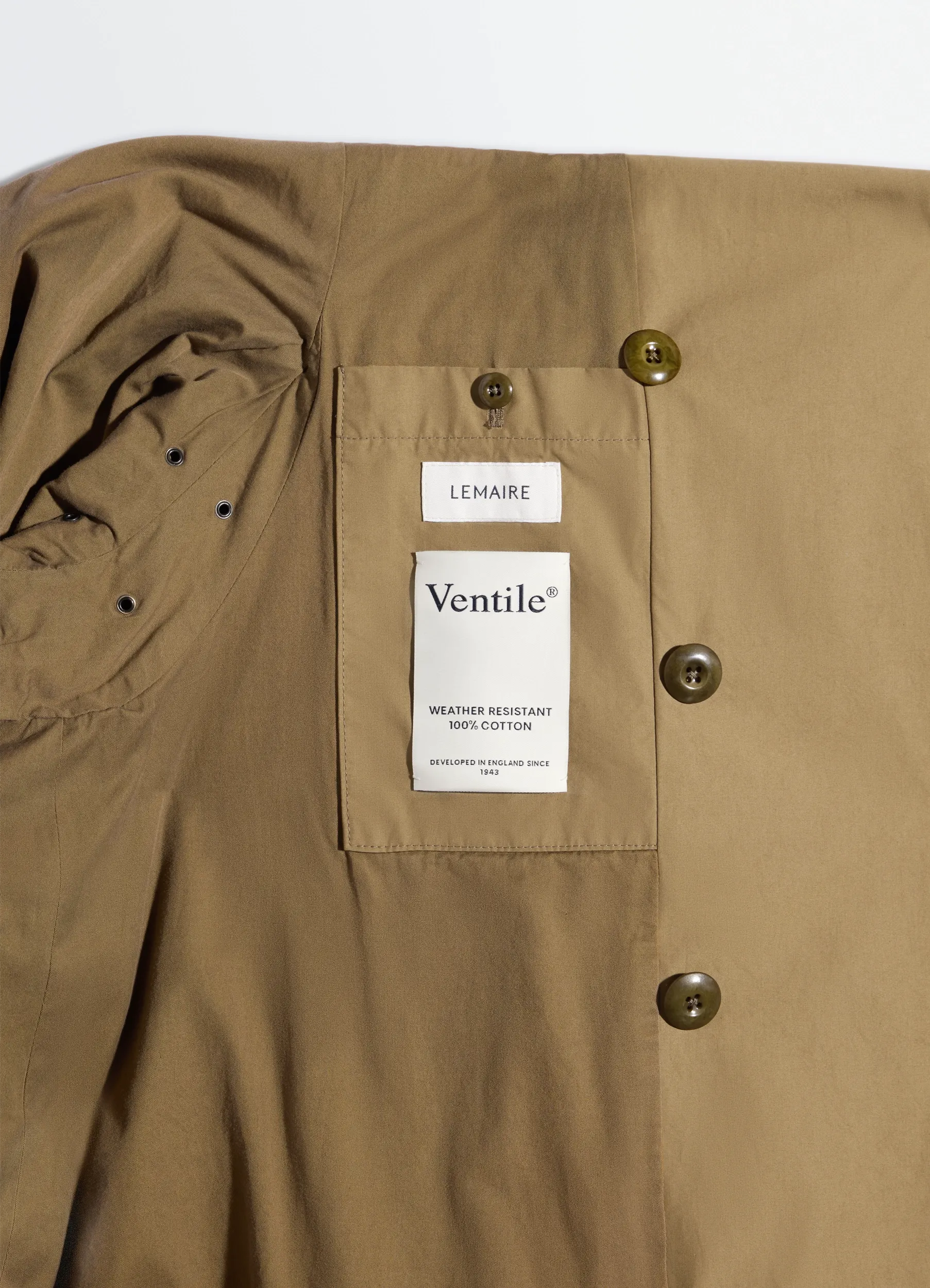 CROPPED TRENCH IN VENTILE® COTTON - Image 7