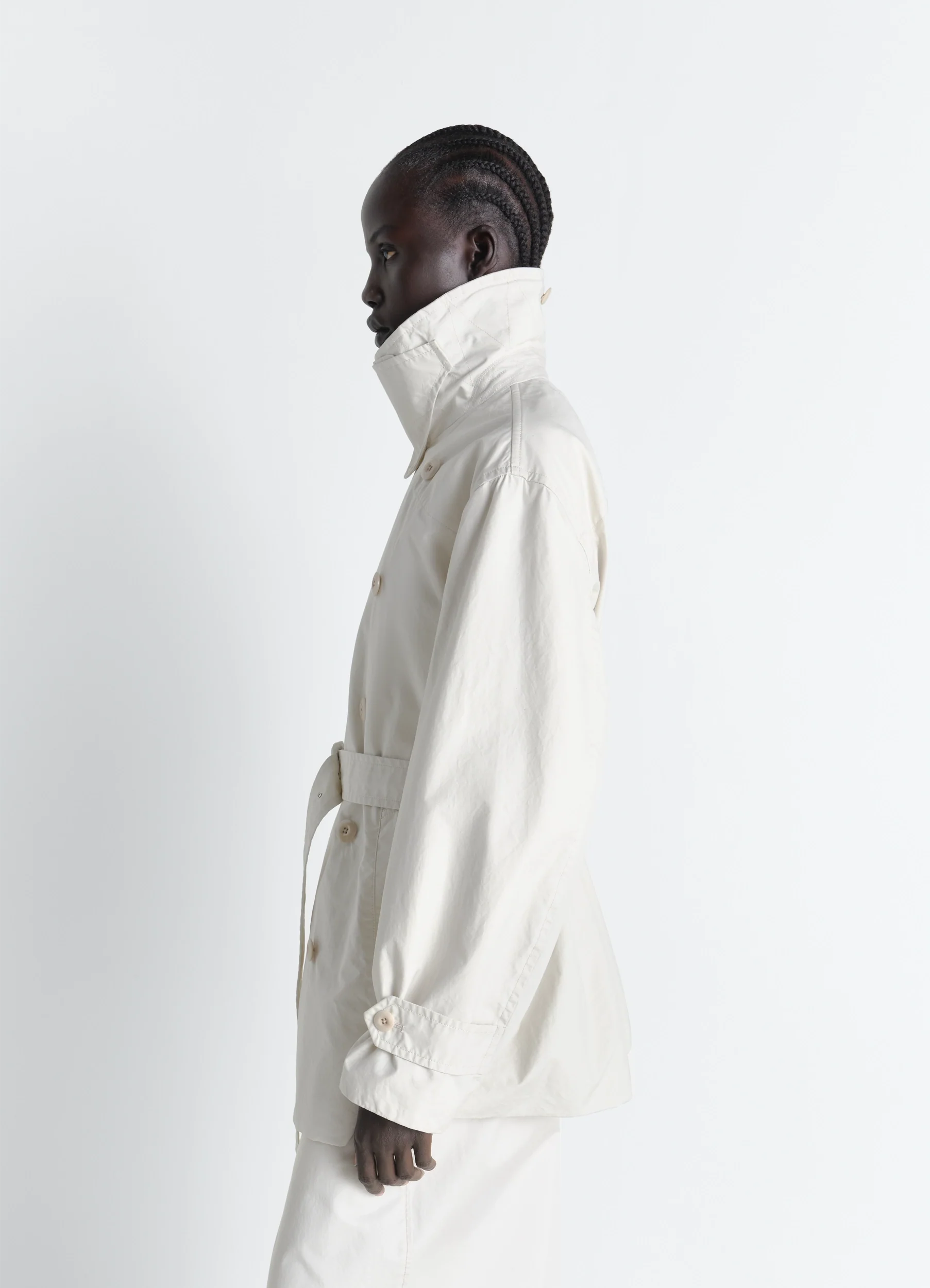 CROPPED TRENCH IN VENTILE® COTTON - Image 3
