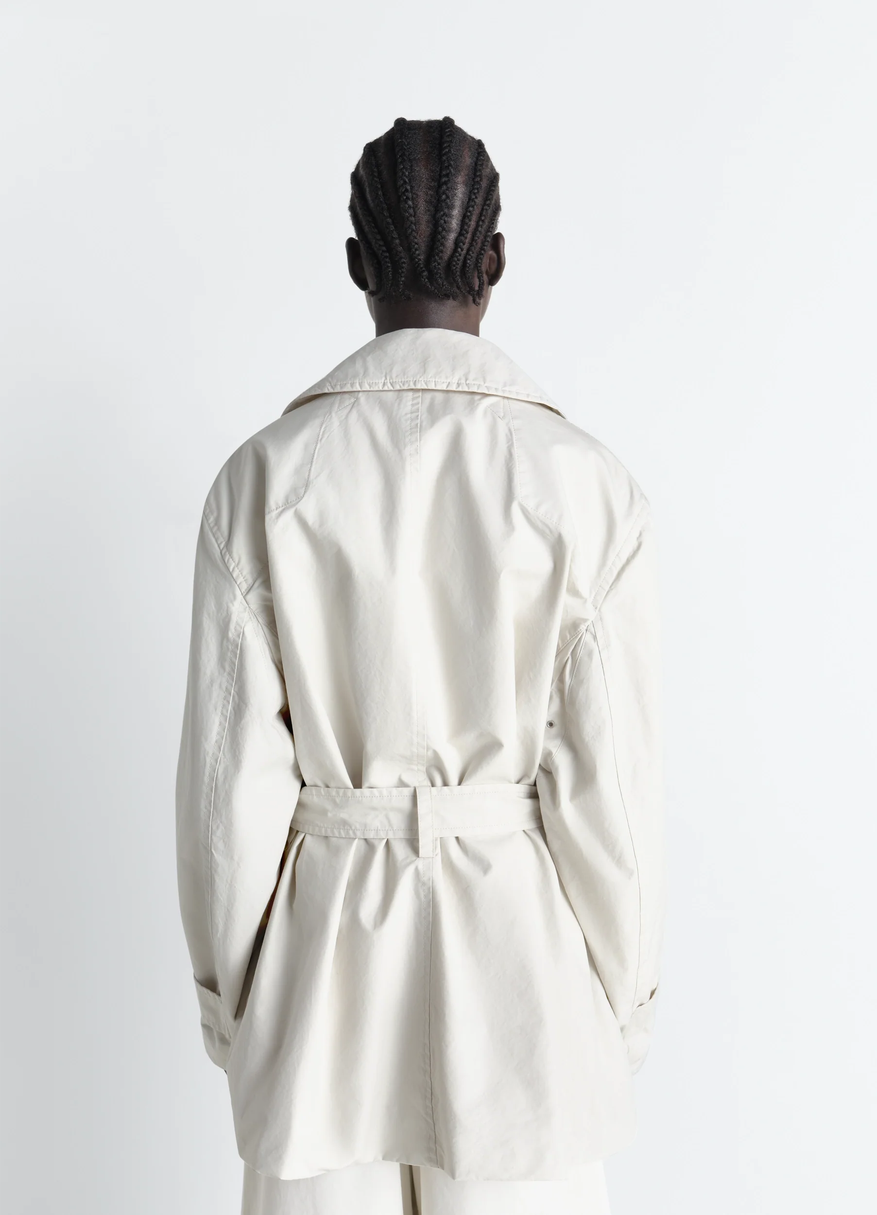 CROPPED TRENCH IN VENTILE® COTTON - Image 5
