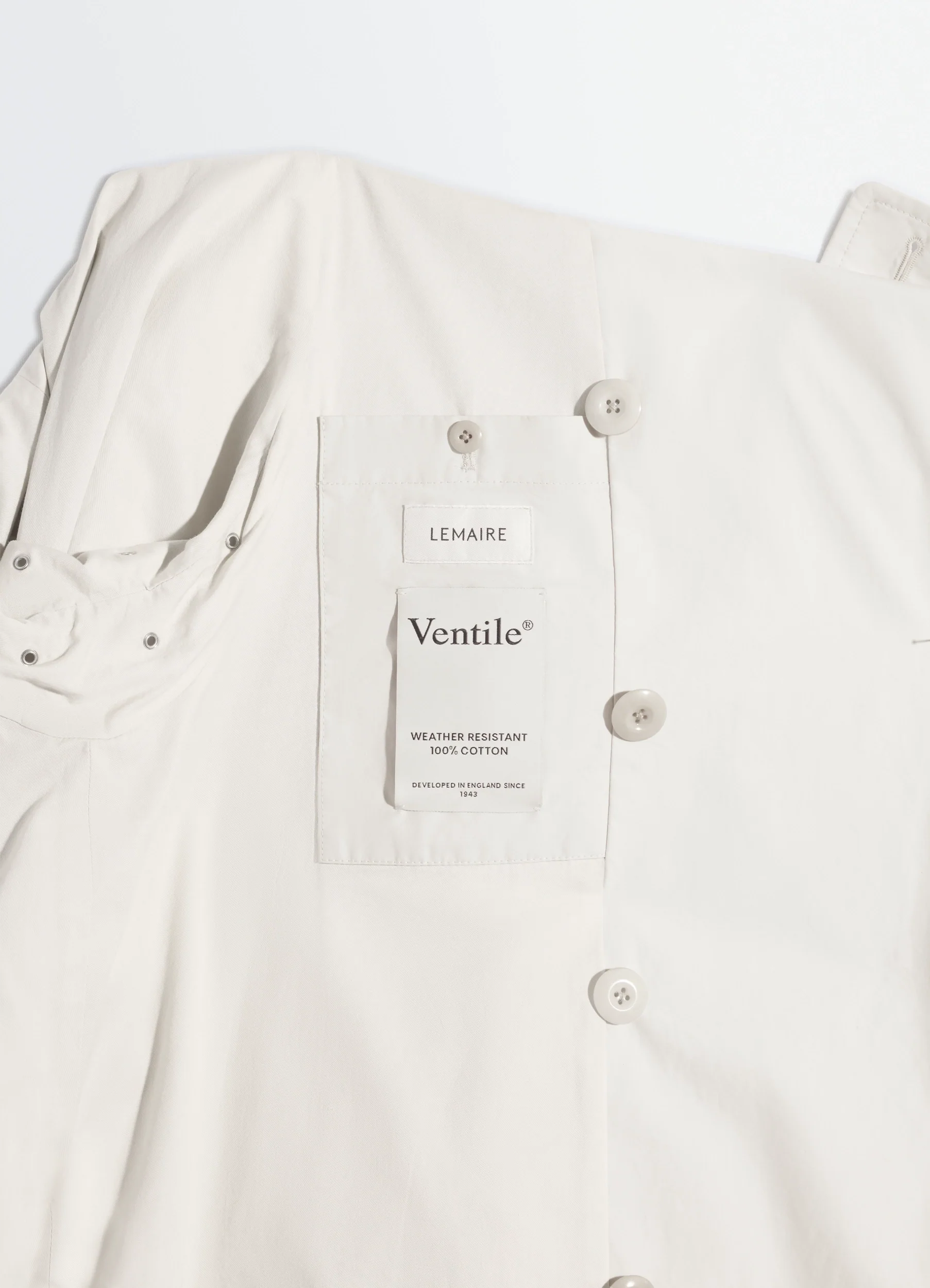 CROPPED TRENCH IN VENTILE® COTTON - Image 8