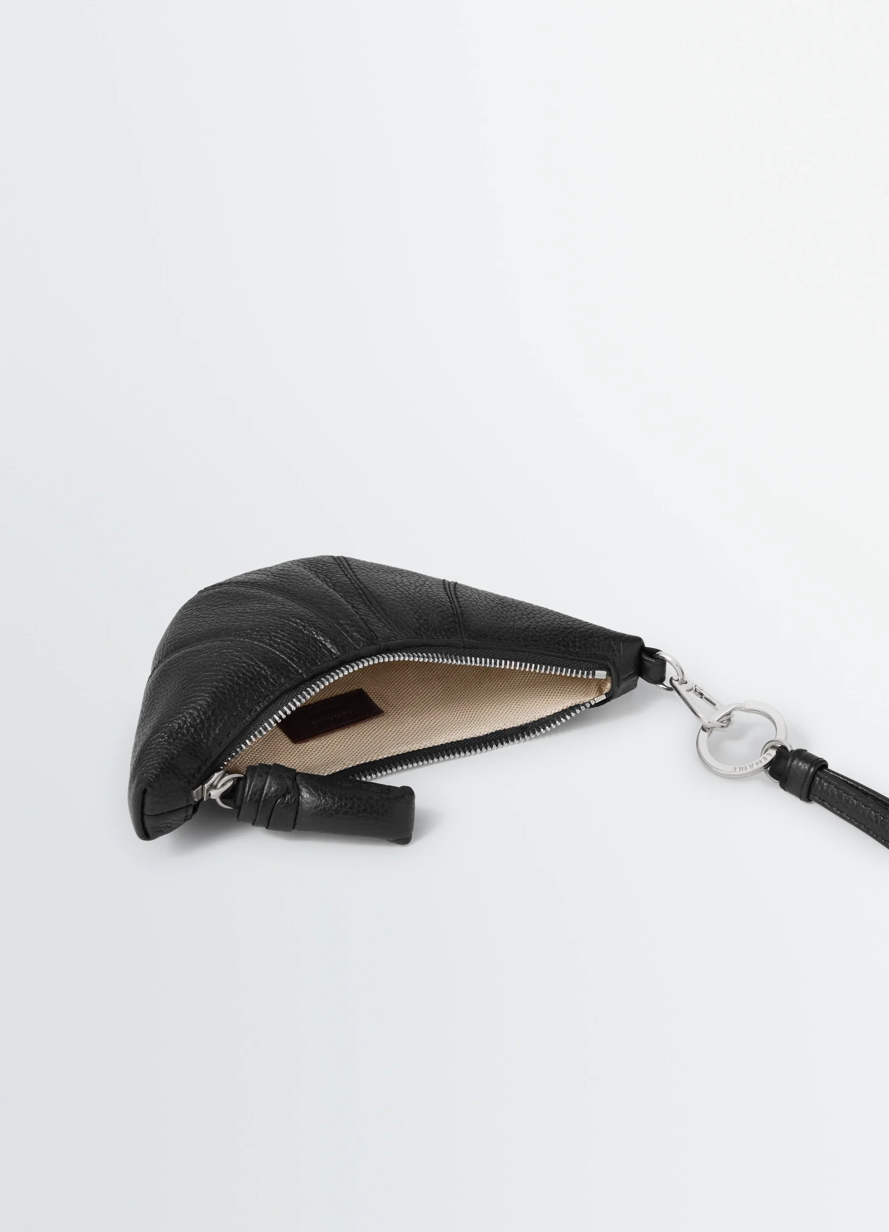 CROSS-BODY CROISSANT COIN PURSE IN LEATHER - Image 3