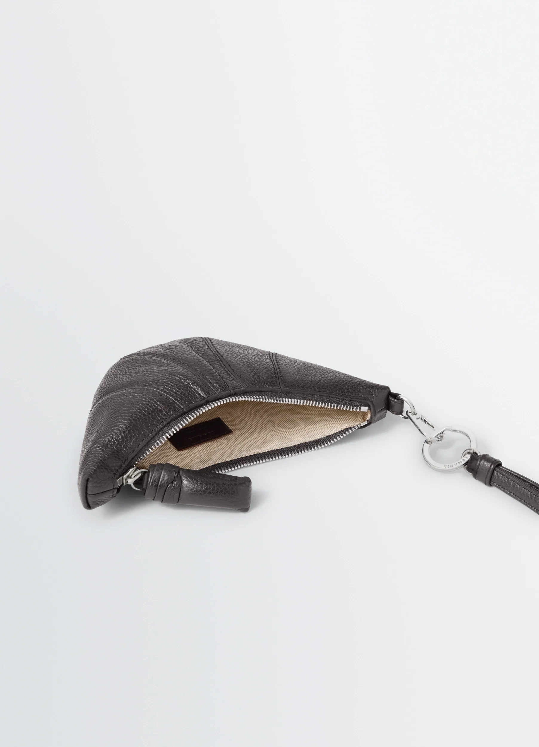 CROSS-BODY CROISSANT COIN PURSE IN LEATHER - Image 3