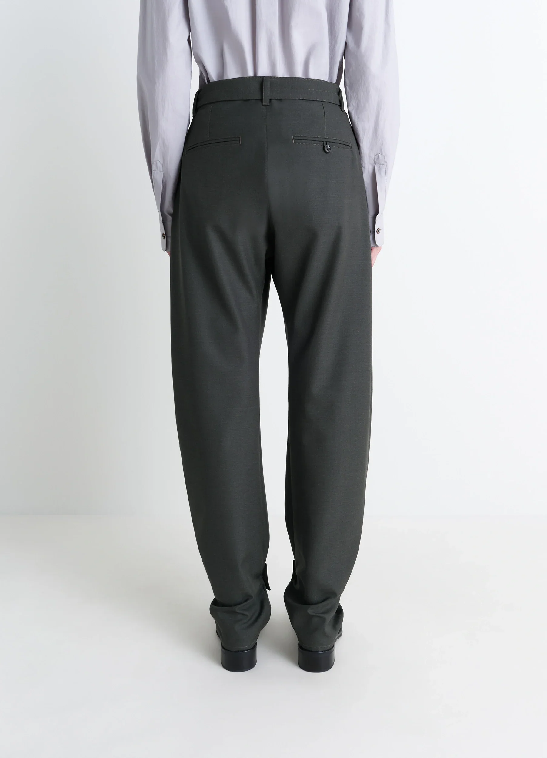 CURVED TAILORED PANTS IN POLYWOOL - Image 3