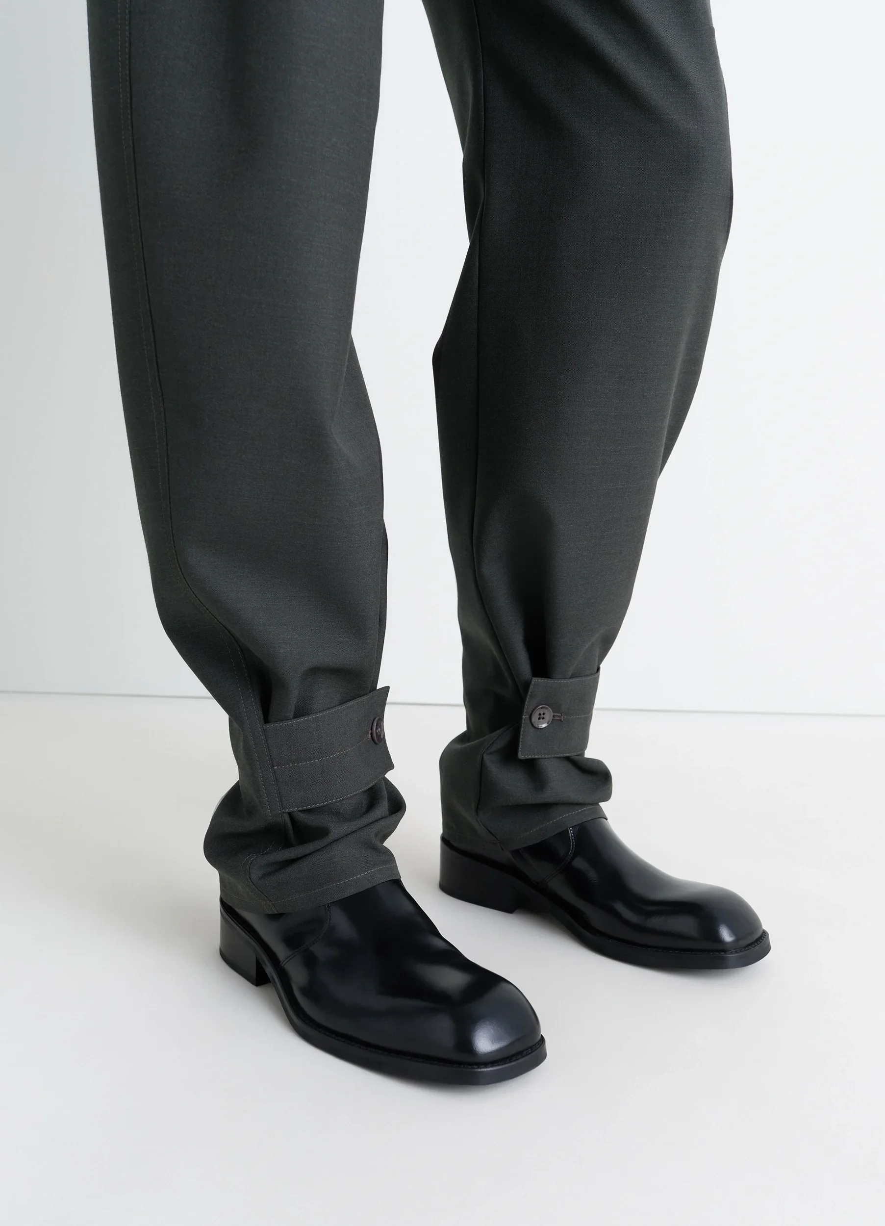 CURVED TAILORED PANTS IN POLYWOOL - Image 6
