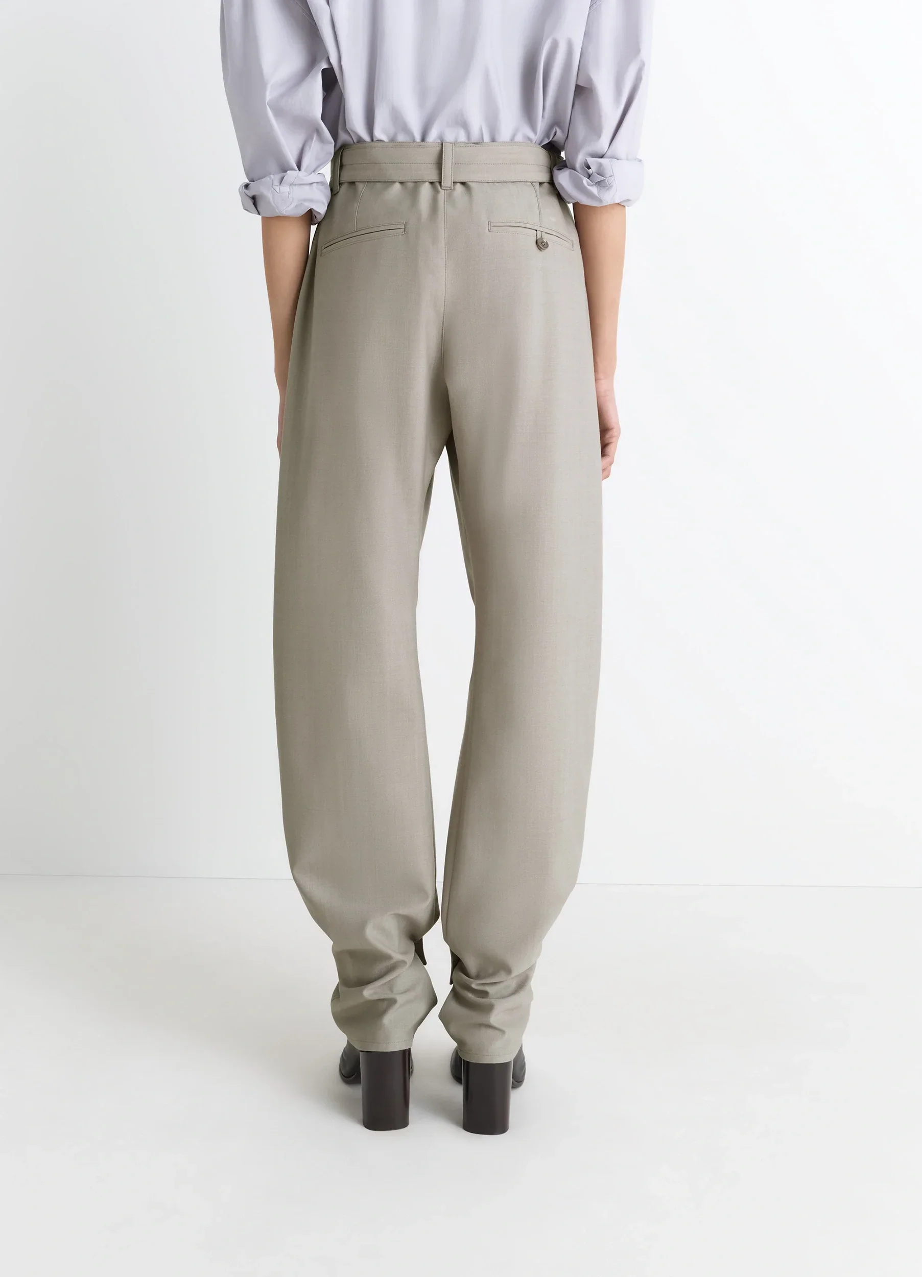 CURVED TAILORED PANTS IN POLYWOOL - Image 3