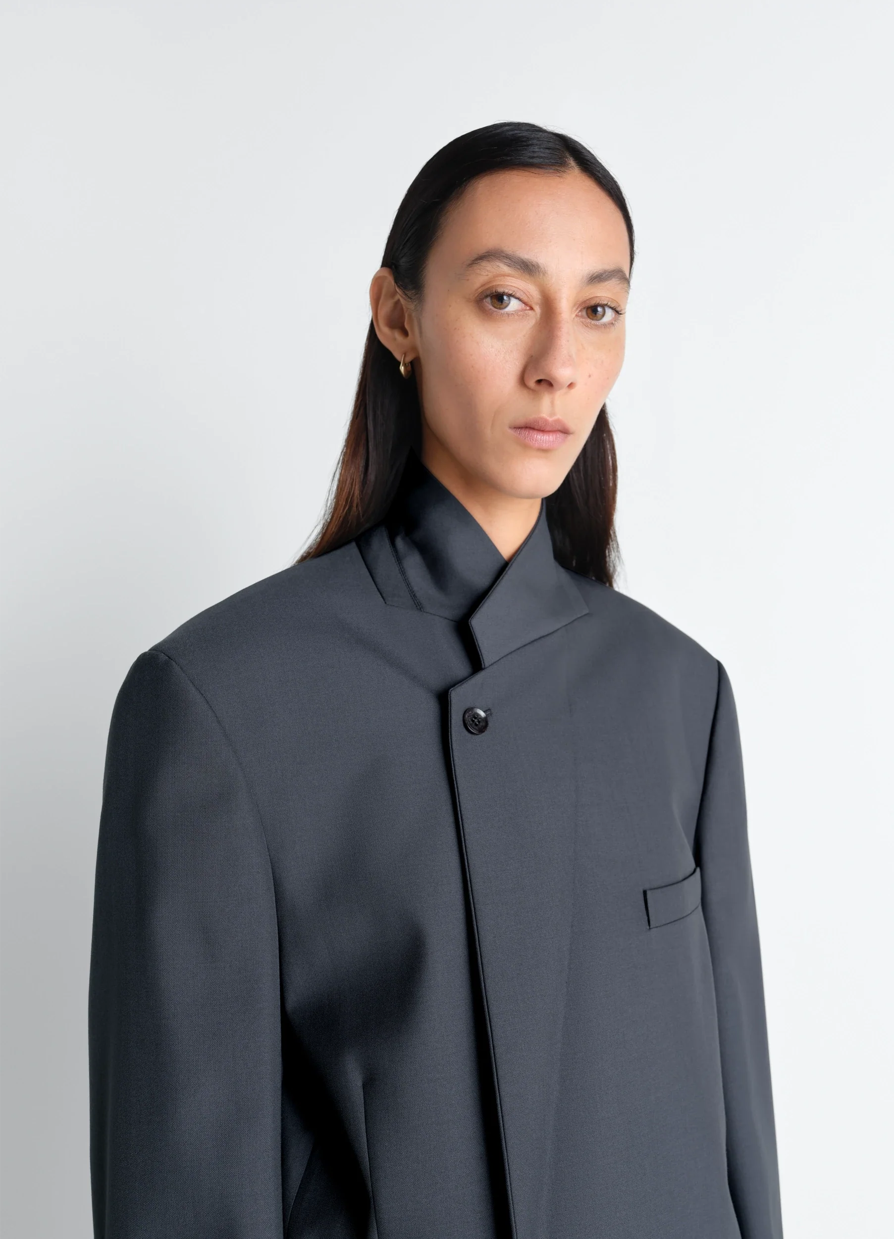 DOUBLE BREASTED TAILORED JACKET IN POLYWOOL - Image 4