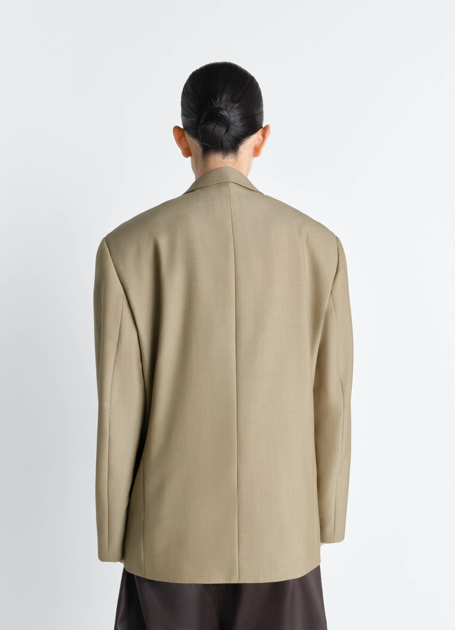 DOUBLE BREASTED TAILORED JACKET IN TROPICAL POLYWOOL - Image 5