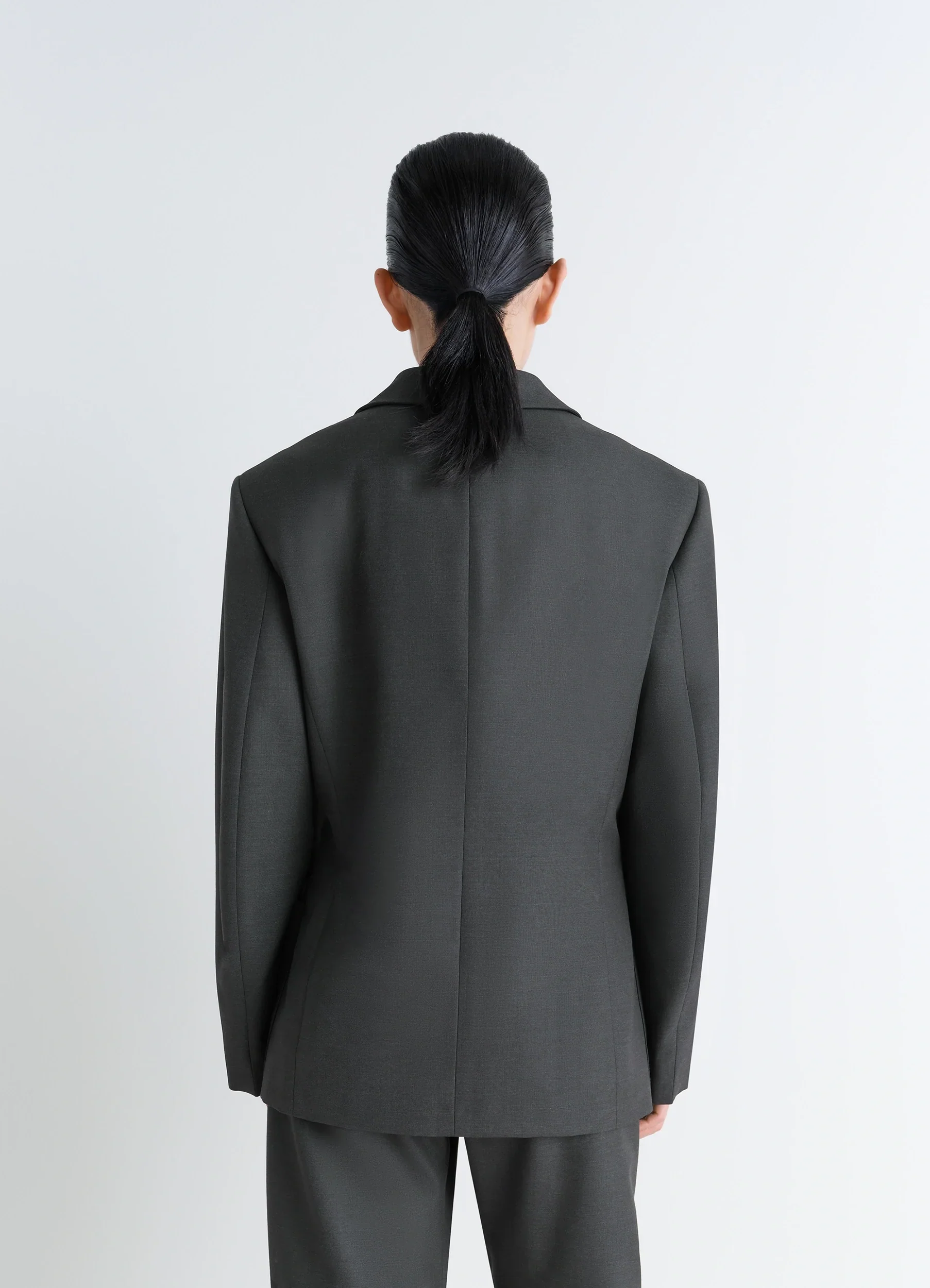 DOUBLE-BREASTED TAILORED JACKET IN POLYWOOL - Image 4