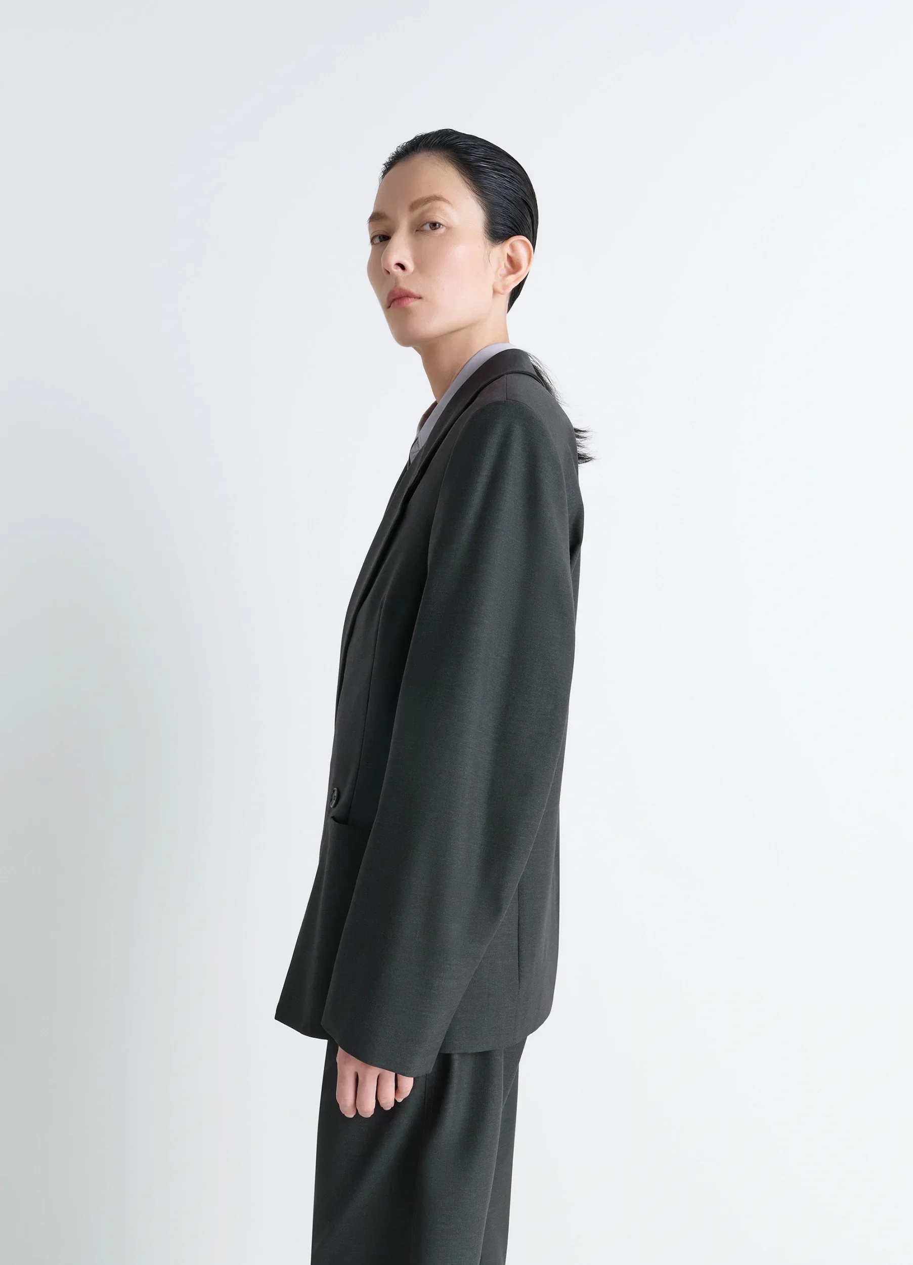 DOUBLE-BREASTED TAILORED JACKET IN POLYWOOL - Image 5