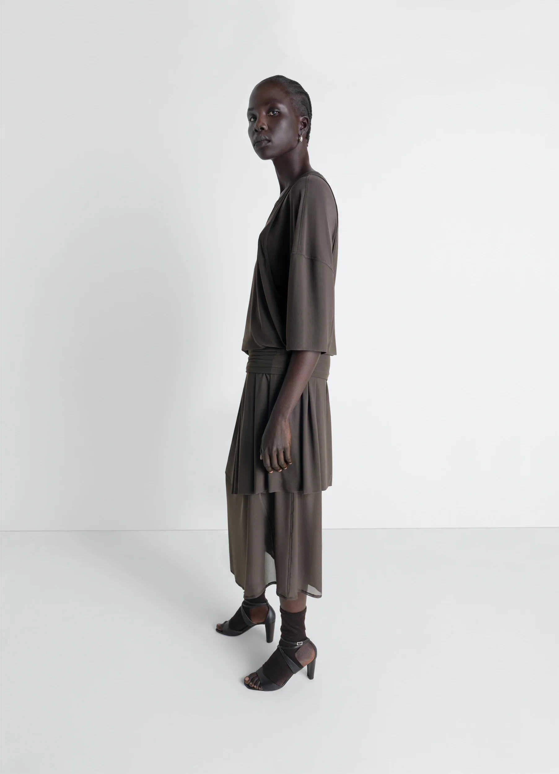 DOUBLE LAYER DRESS IN MESH - Image 4