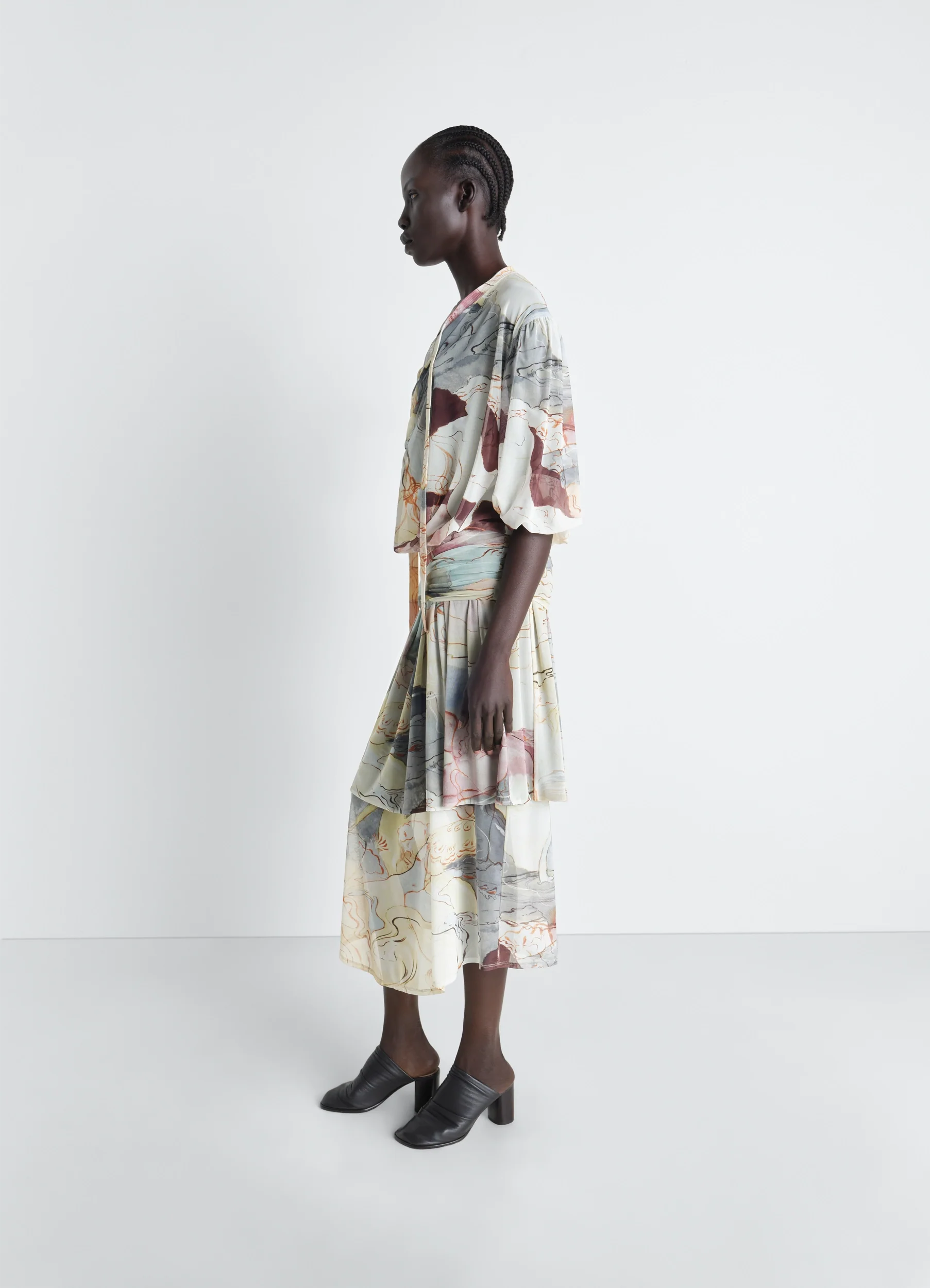 DOUBLE LAYER DRESS IN MESH - Image 3