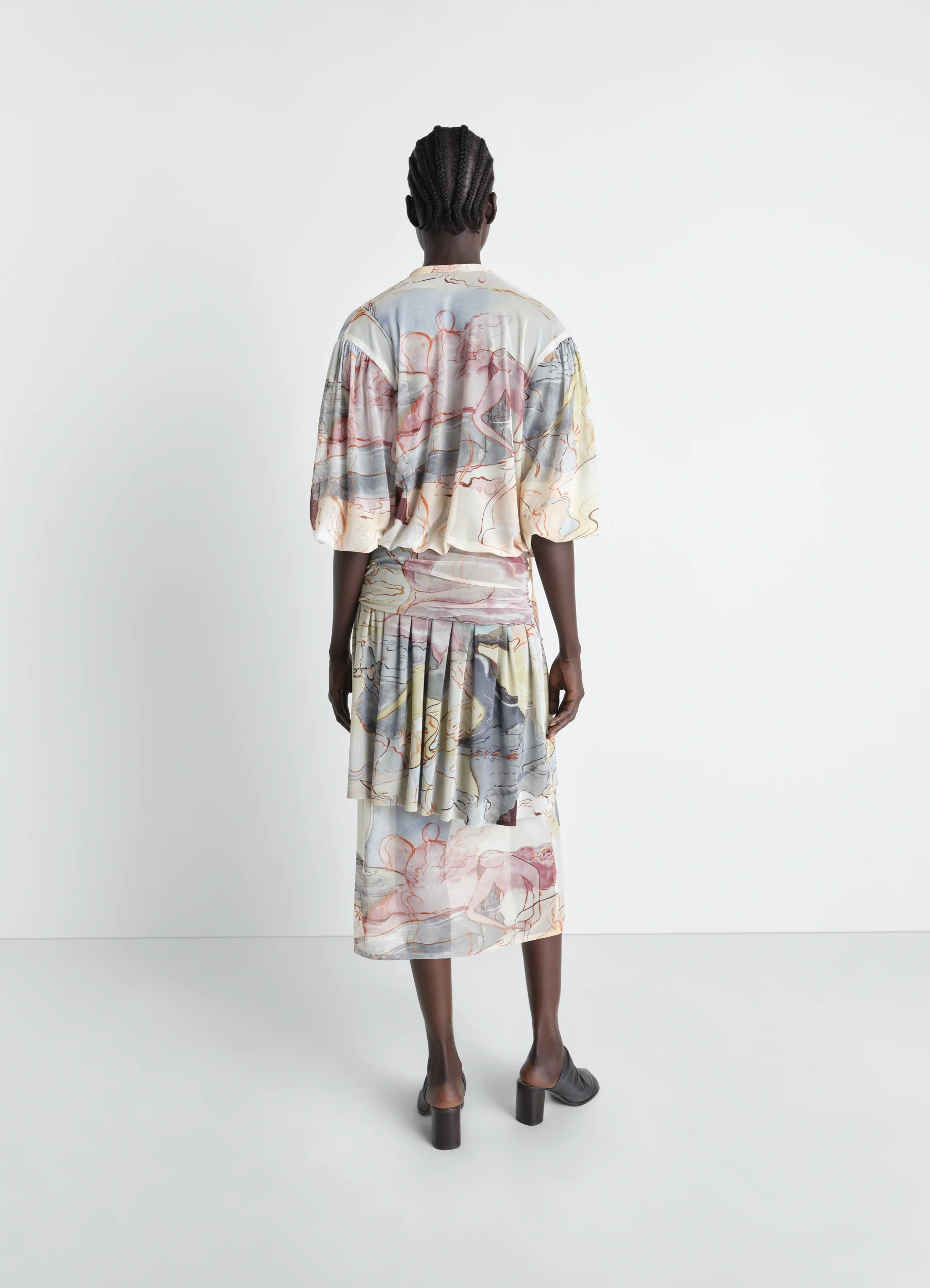 DOUBLE LAYER DRESS IN MESH - Image 5