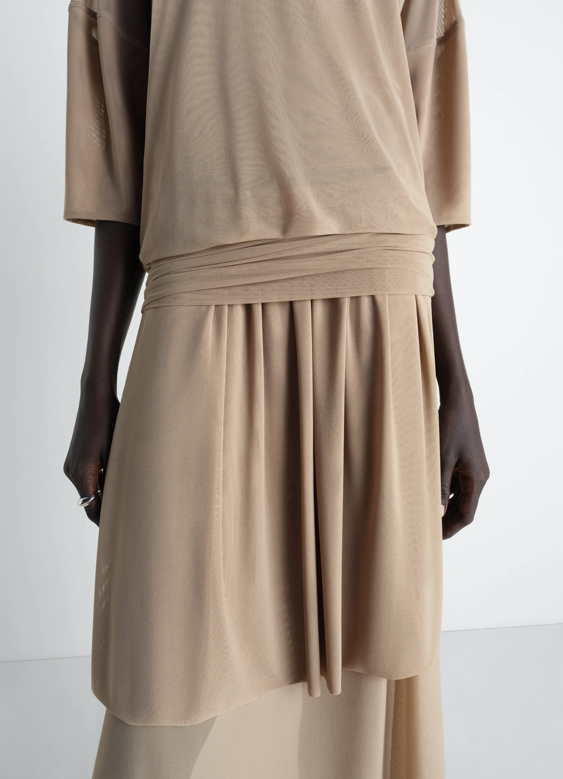 DOUBLE LAYER DRESS IN MESH - Image 4