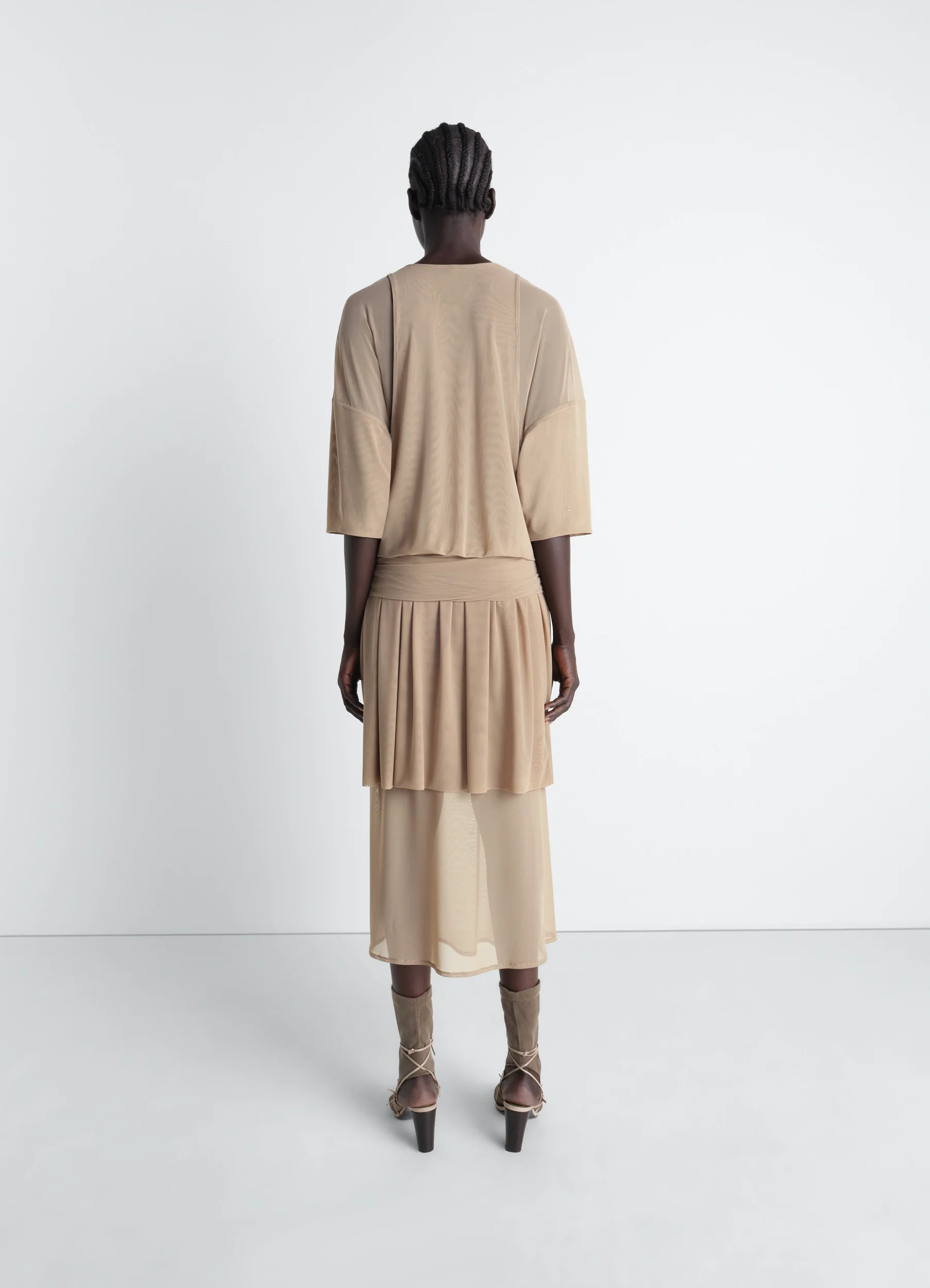 DOUBLE LAYER DRESS IN MESH - Image 5