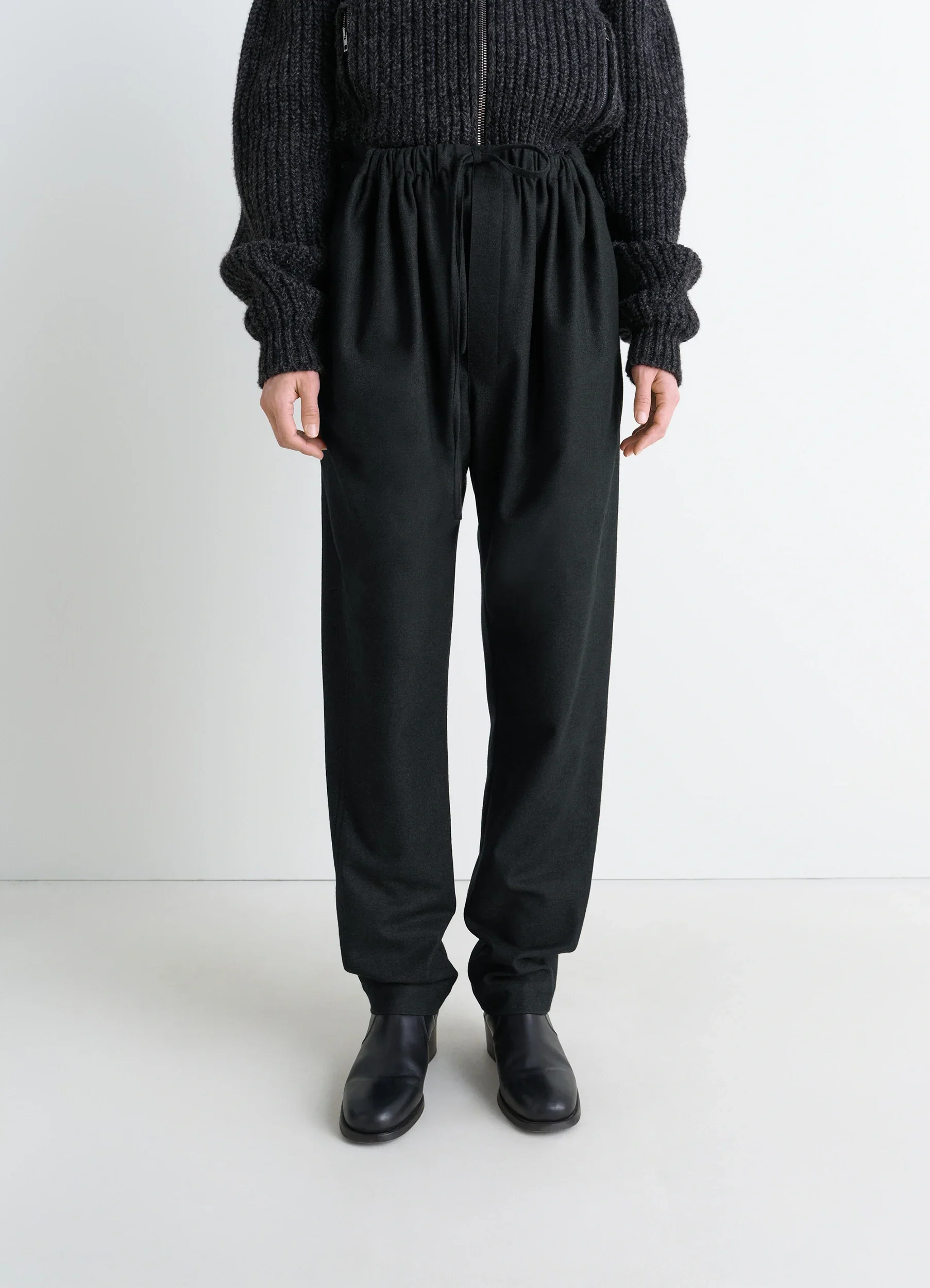 DRAWSTRING PANTS IN CASHMERE - Image 2