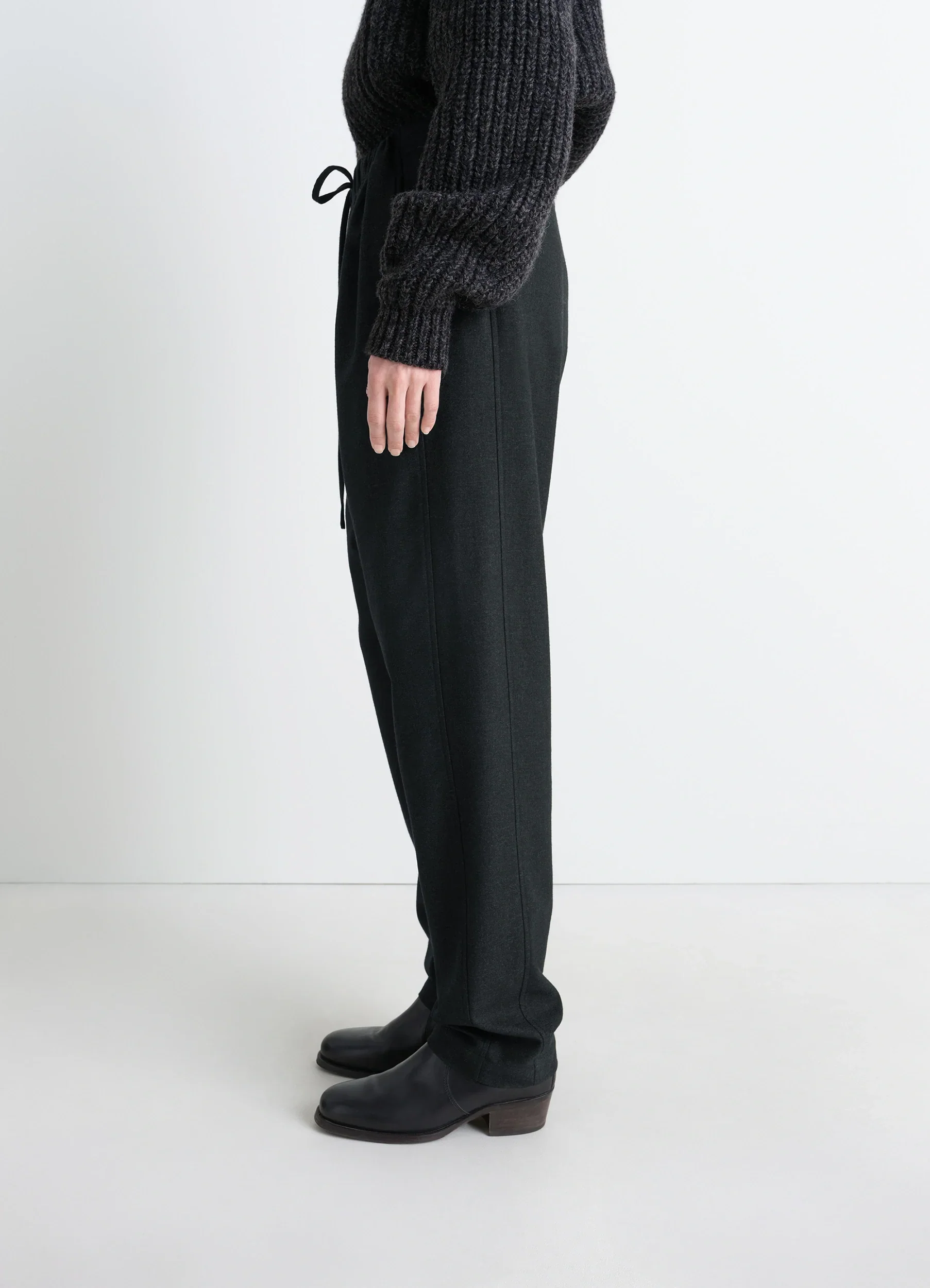 DRAWSTRING PANTS IN CASHMERE - Image 4