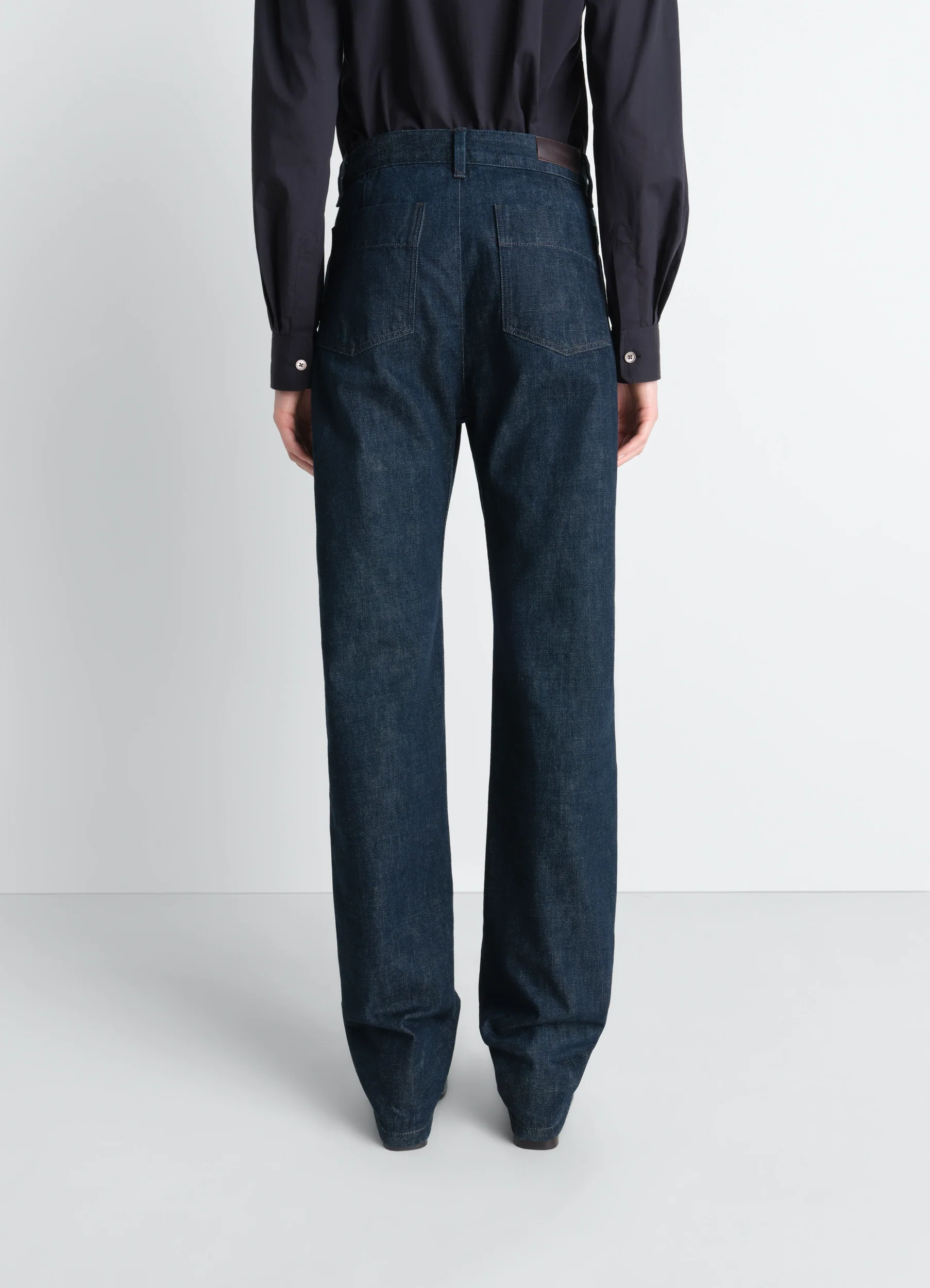 FIVE POCKETS TWISTED PANTS IN DENIM - Image 4