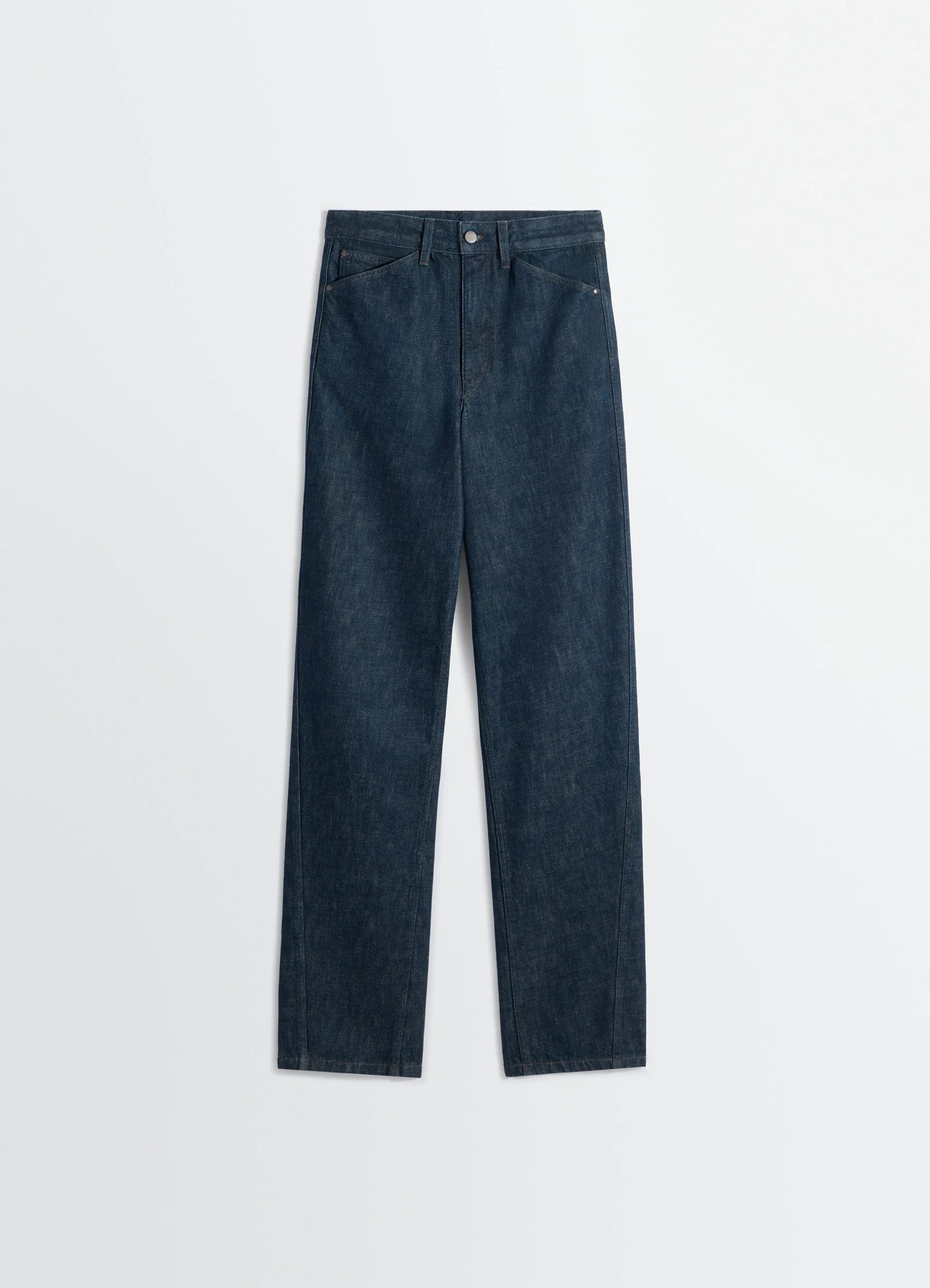 FIVE POCKETS TWISTED PANTS IN DENIM - Image 5