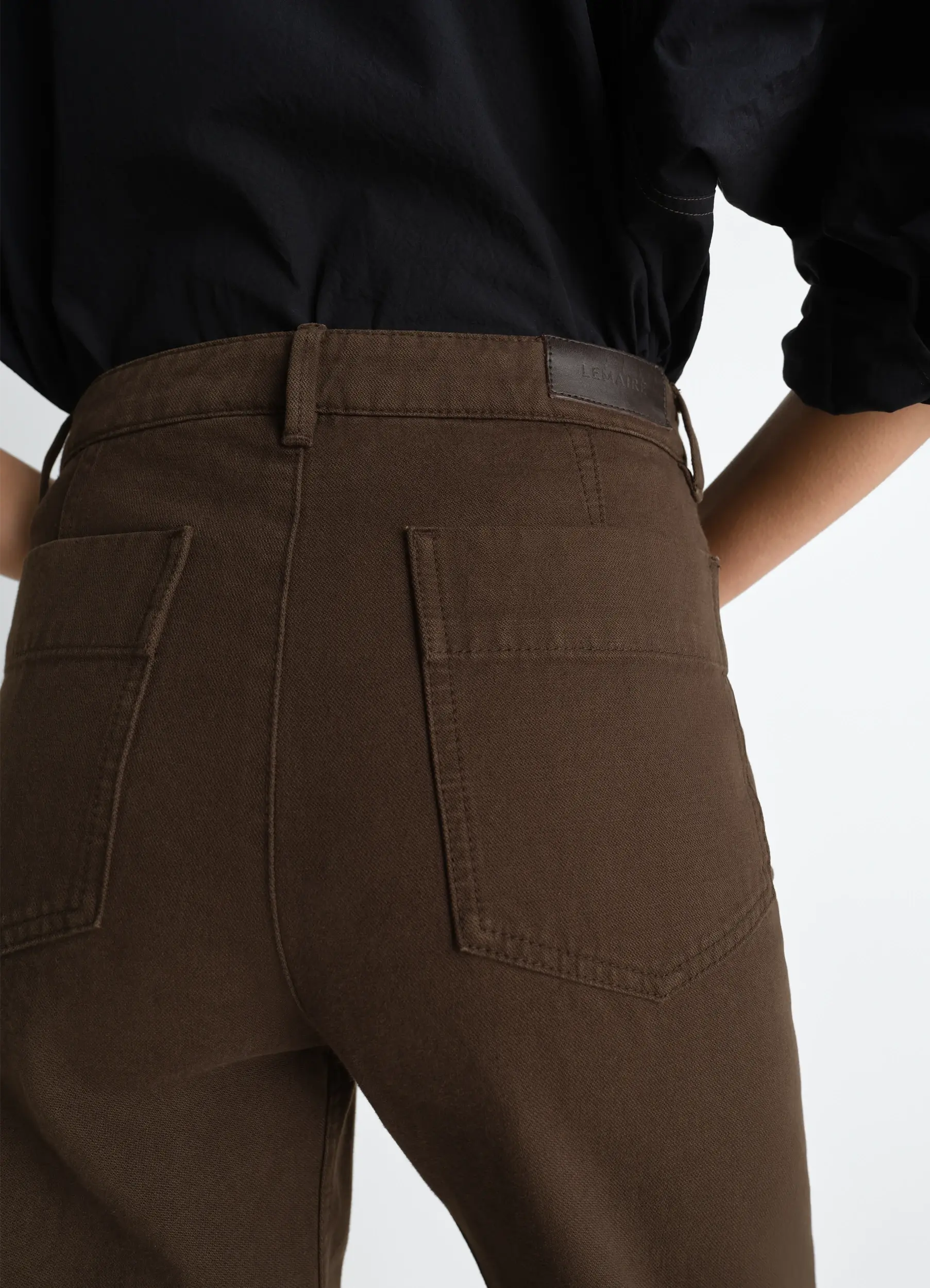 FIVE POCKETS TWISTED PANTS IN DYED HEAVY BROKEN TWILL - Image 3