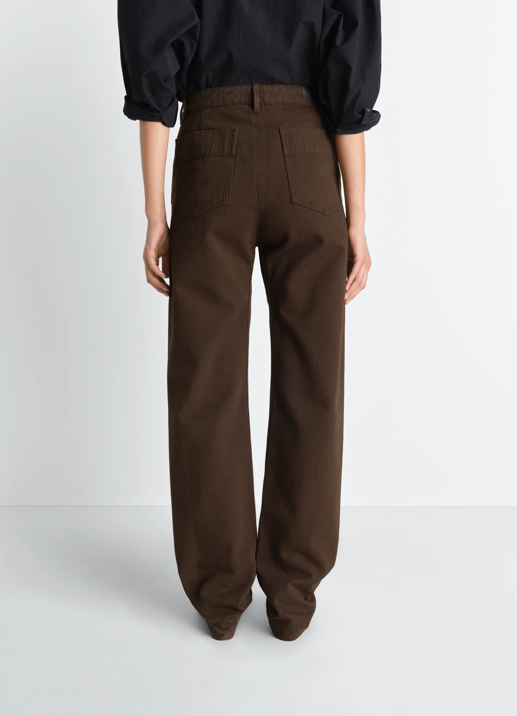 FIVE POCKETS TWISTED PANTS IN DYED HEAVY BROKEN TWILL - Image 5