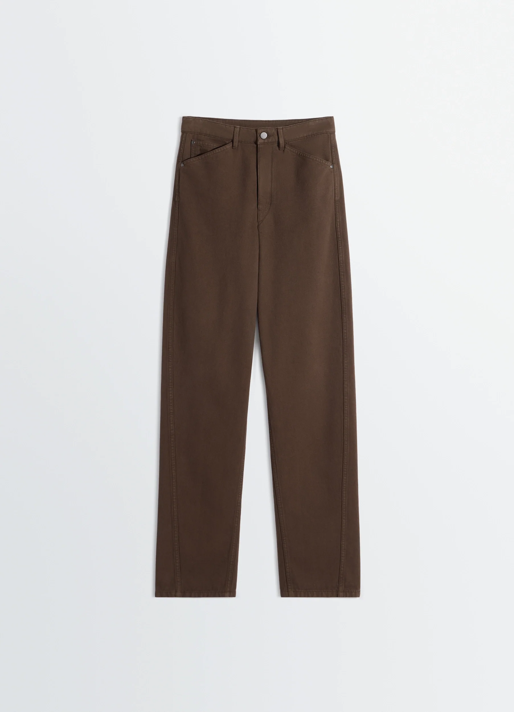 FIVE POCKETS TWISTED PANTS IN DYED HEAVY BROKEN TWILL - Image 6