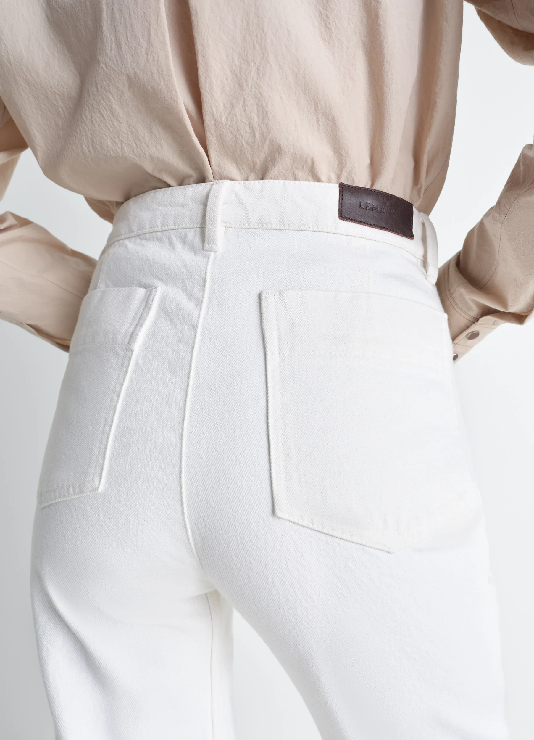 FIVE POCKETS TWISTED PANTS IN DENIM - Image 3