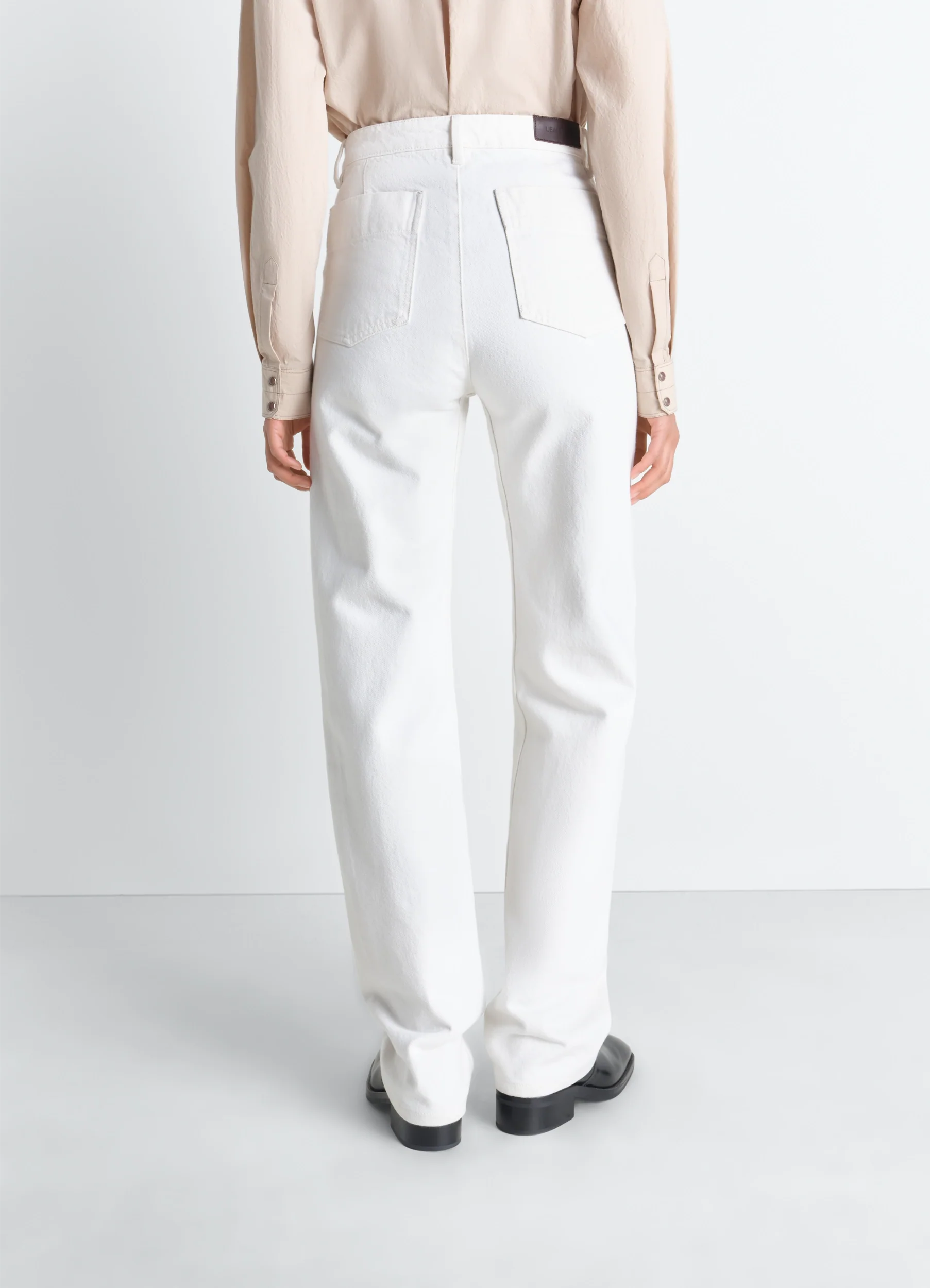 FIVE POCKETS TWISTED PANTS IN DENIM - Image 4