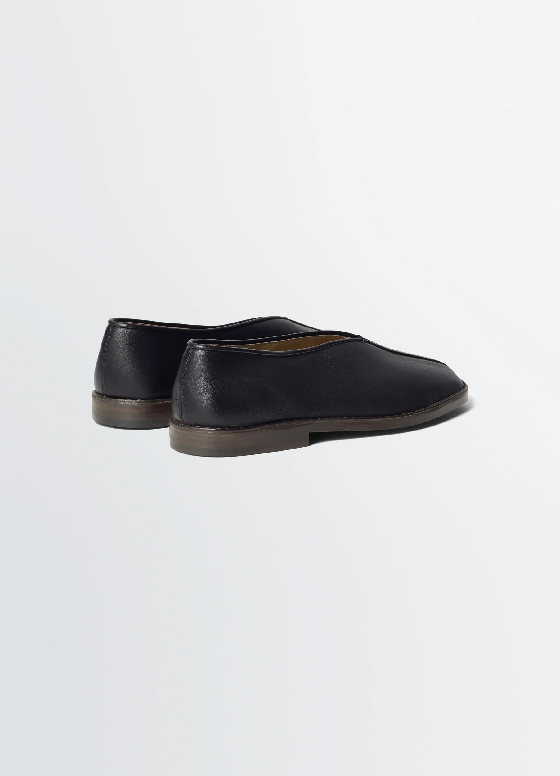 FLAT PIPED SLIPPERS IN LEATHER - Image 4