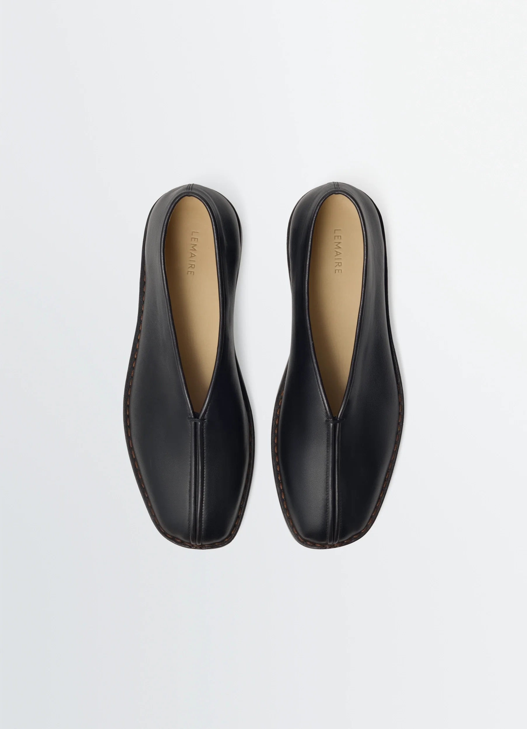FLAT PIPED SLIPPERS IN LEATHER - Image 5