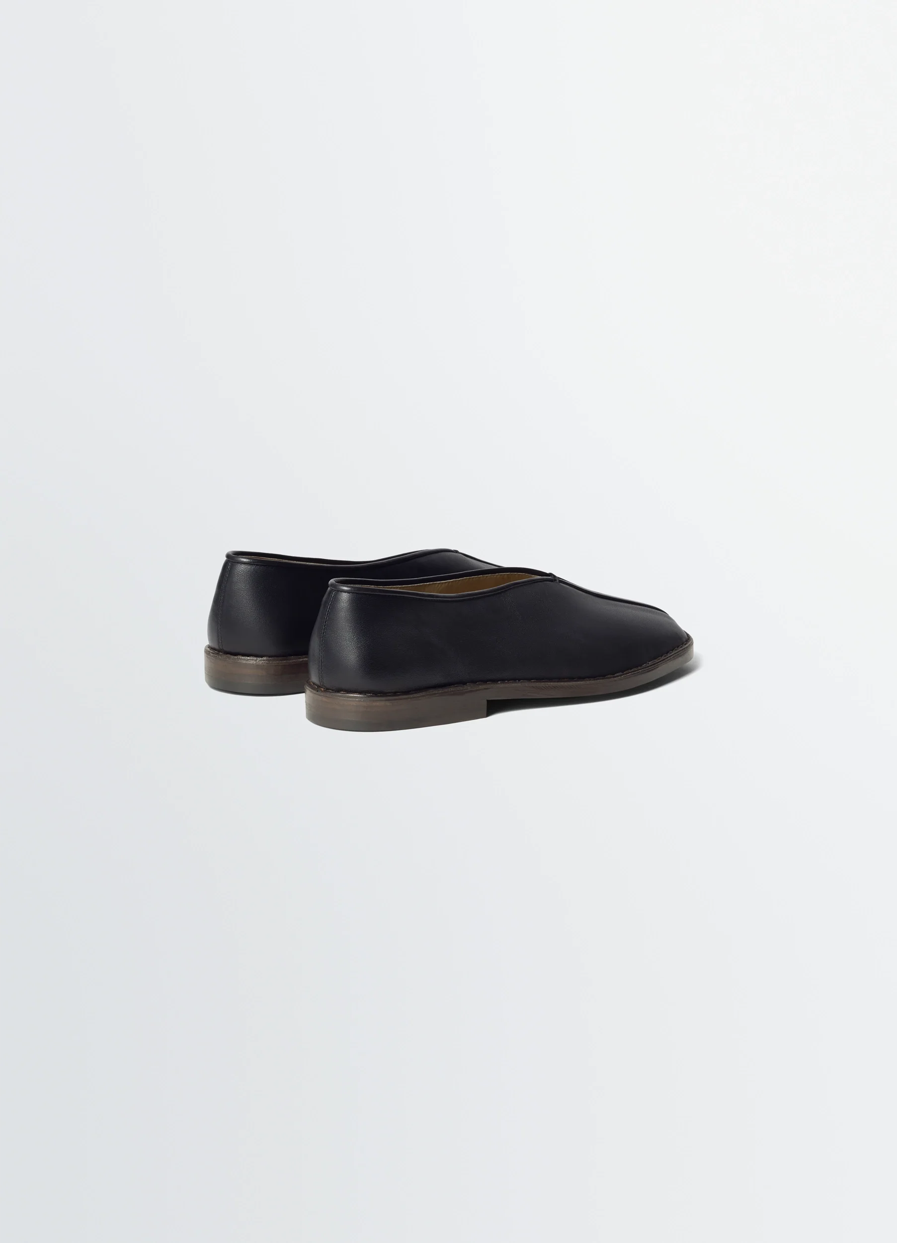 FLAT PIPED SLIPPERS IN LEATHER - Image 4