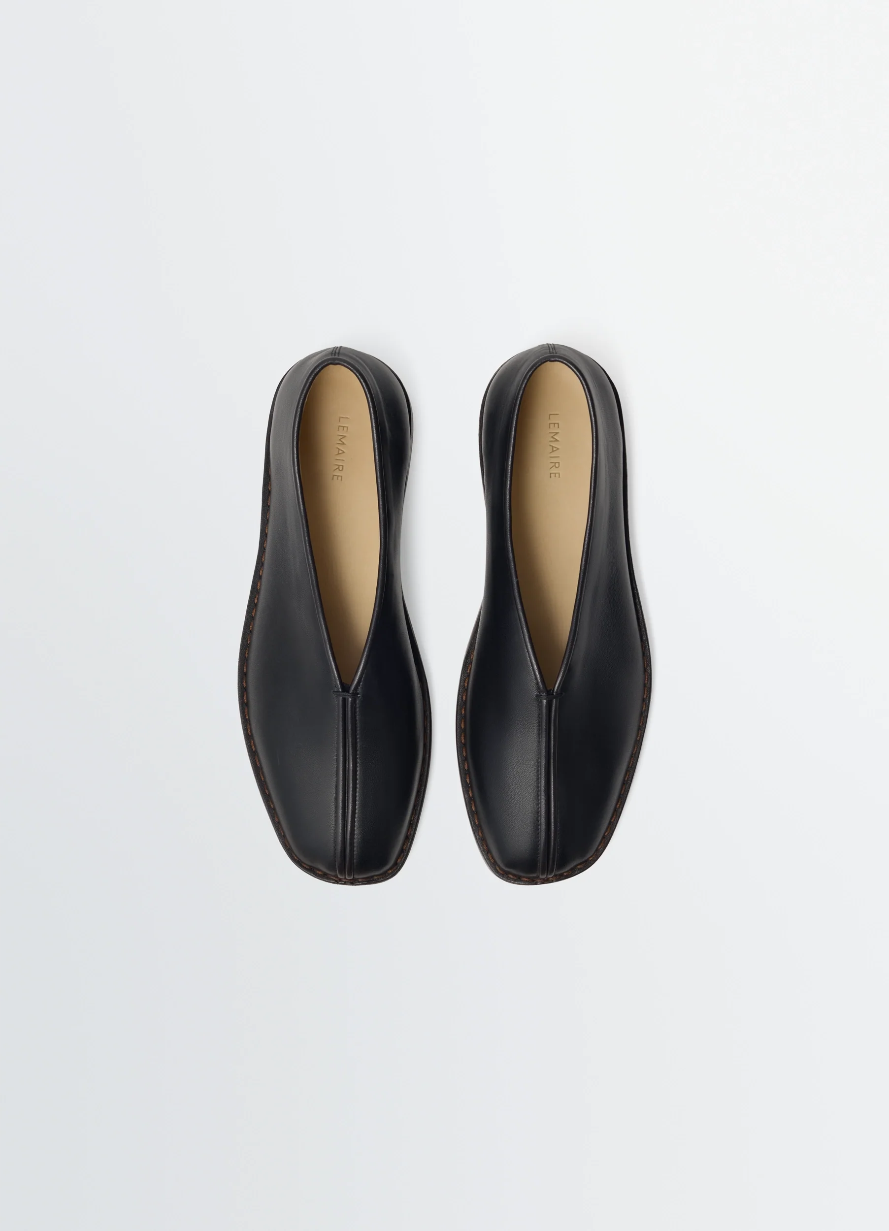 FLAT PIPED SLIPPERS IN LEATHER - Image 5