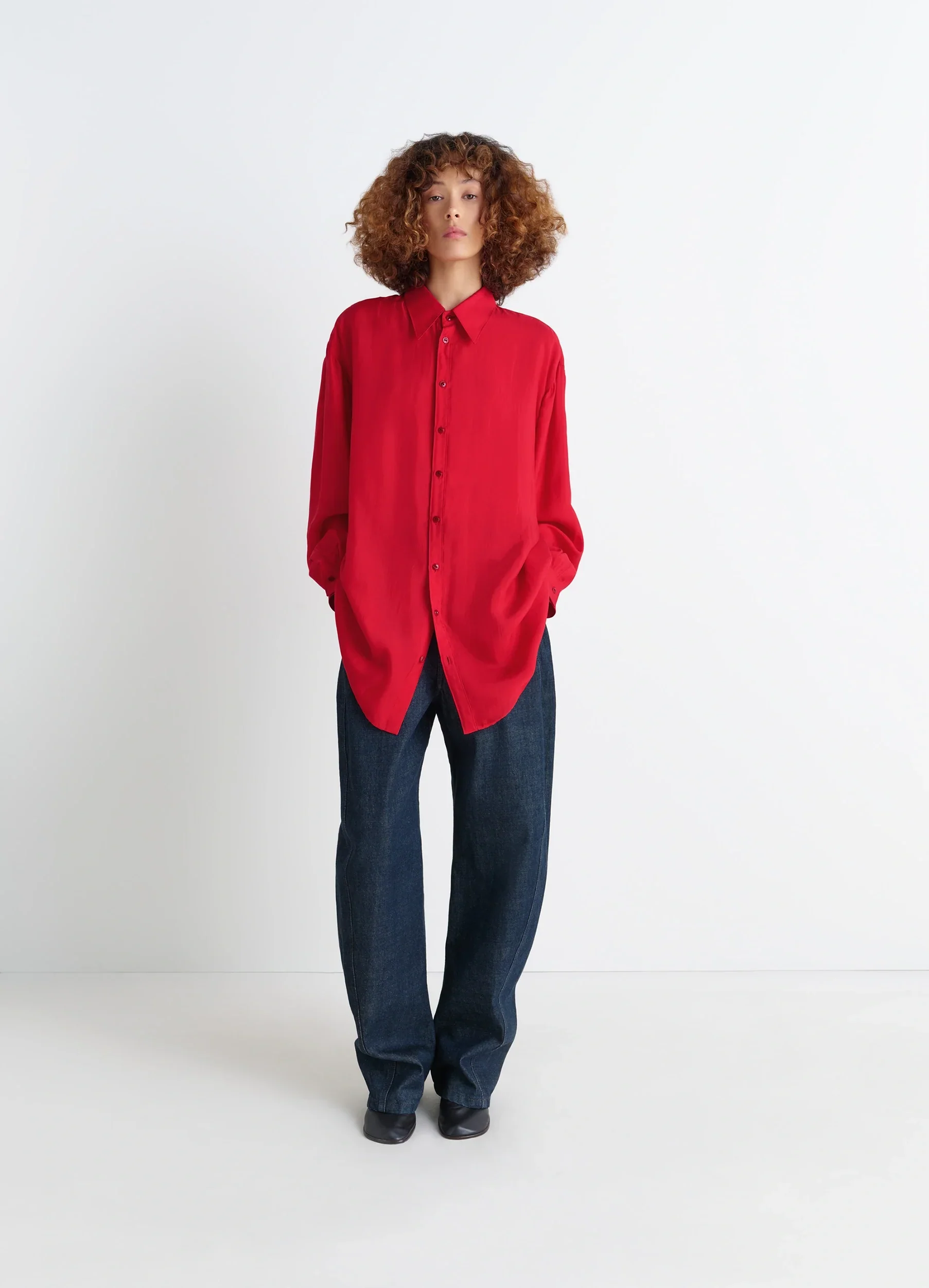 FLOWING SHIRT IN SILK - Image 2