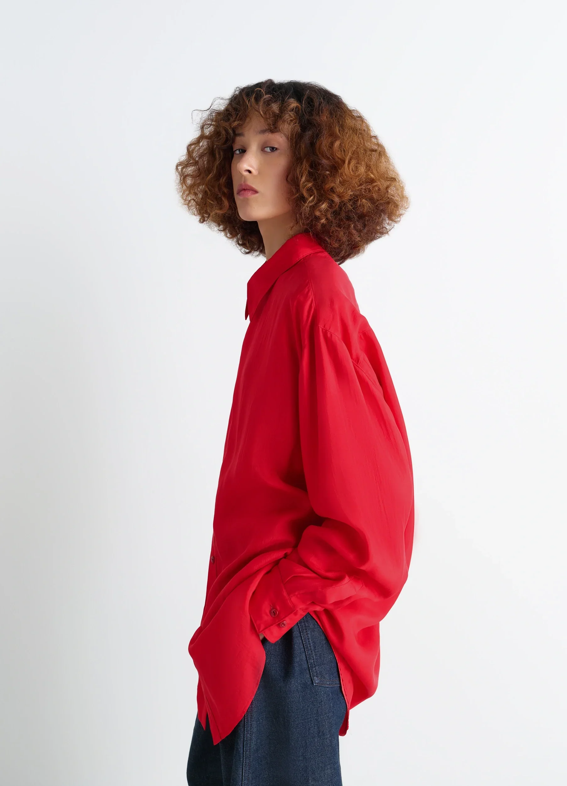 FLOWING SHIRT IN SILK - Image 3