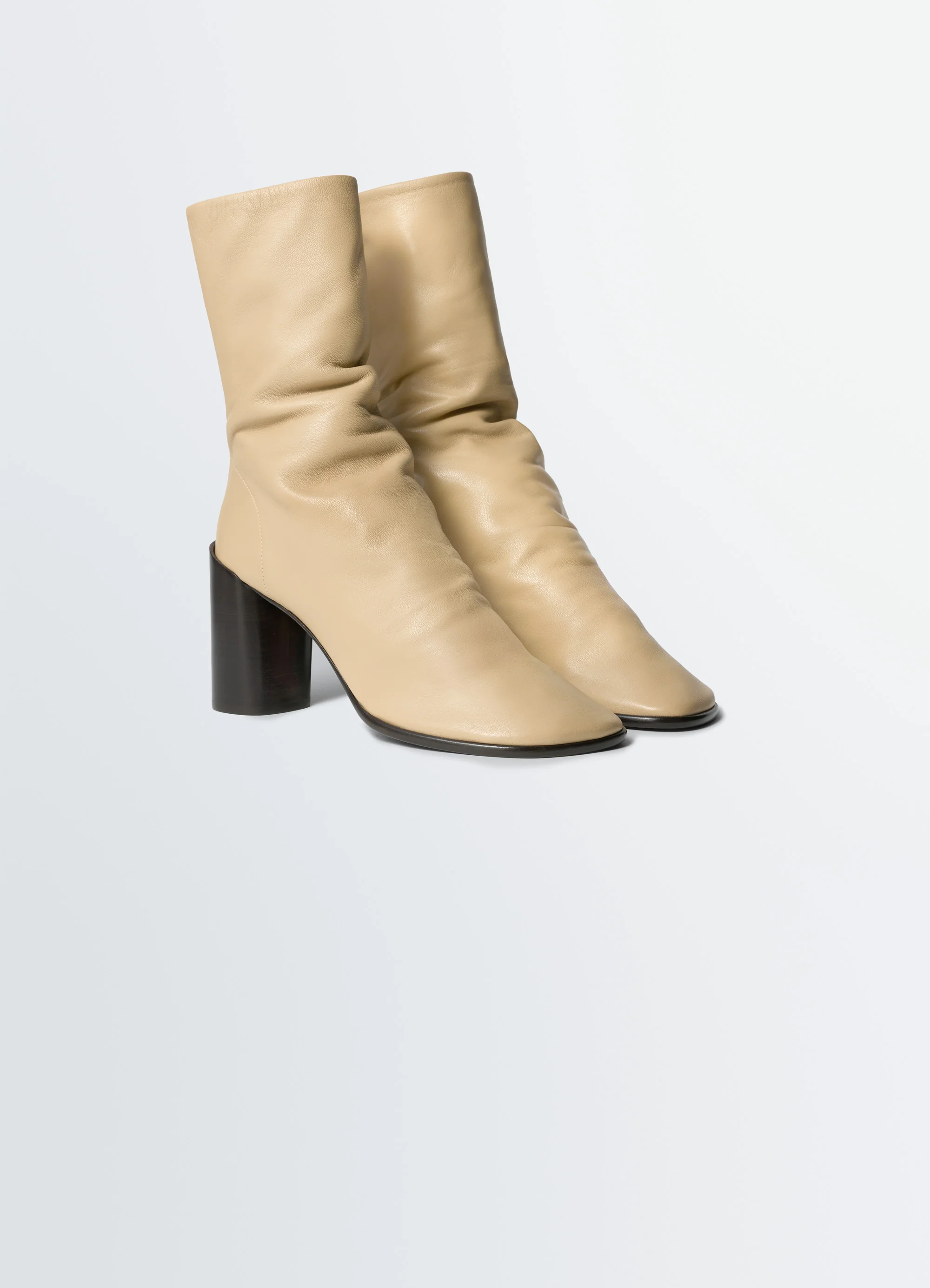 GLOVE ANKLE BOOTS WITH 80MM HEEL - Image 3