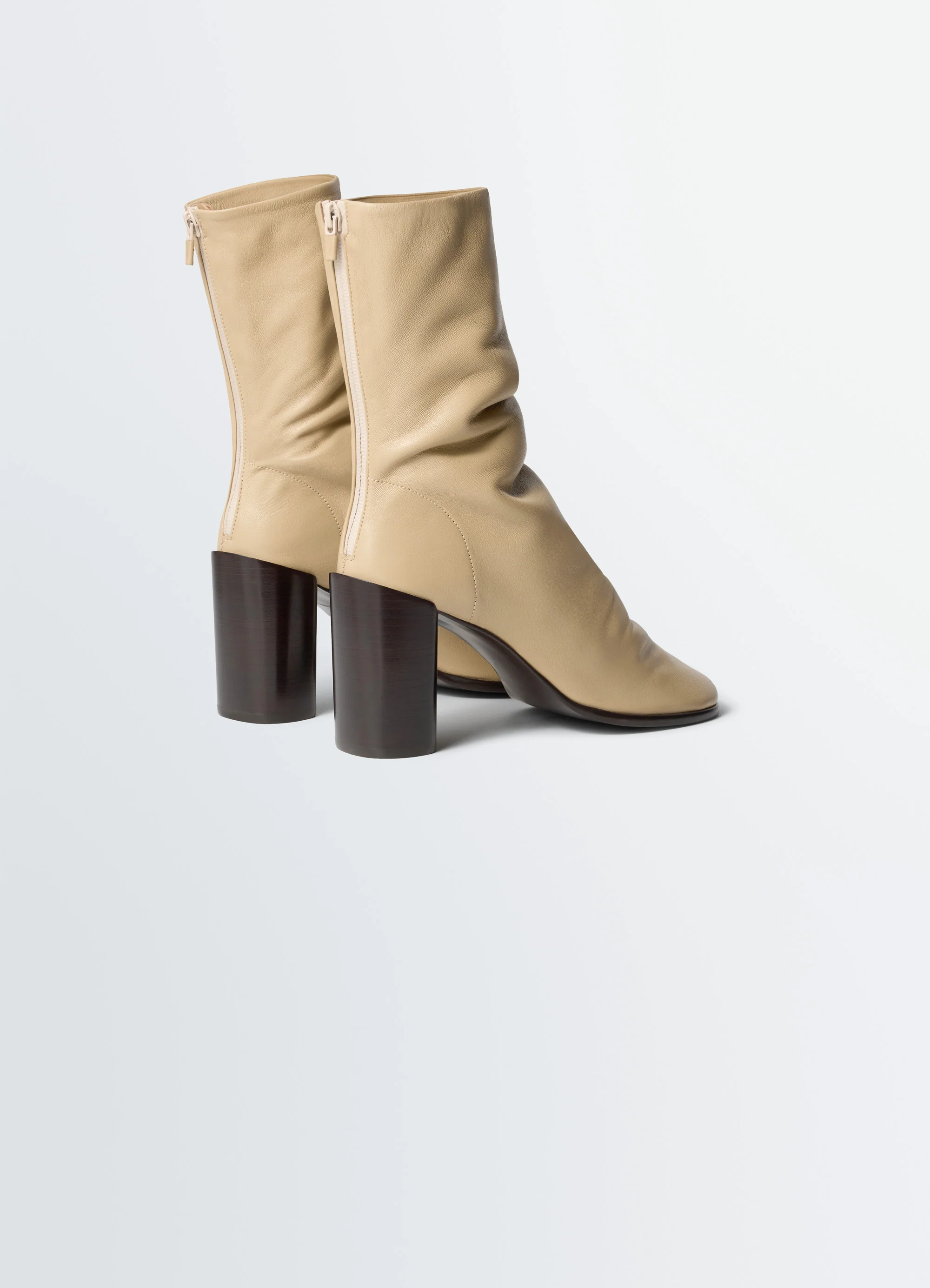 GLOVE ANKLE BOOTS WITH 80MM HEEL - Image 4