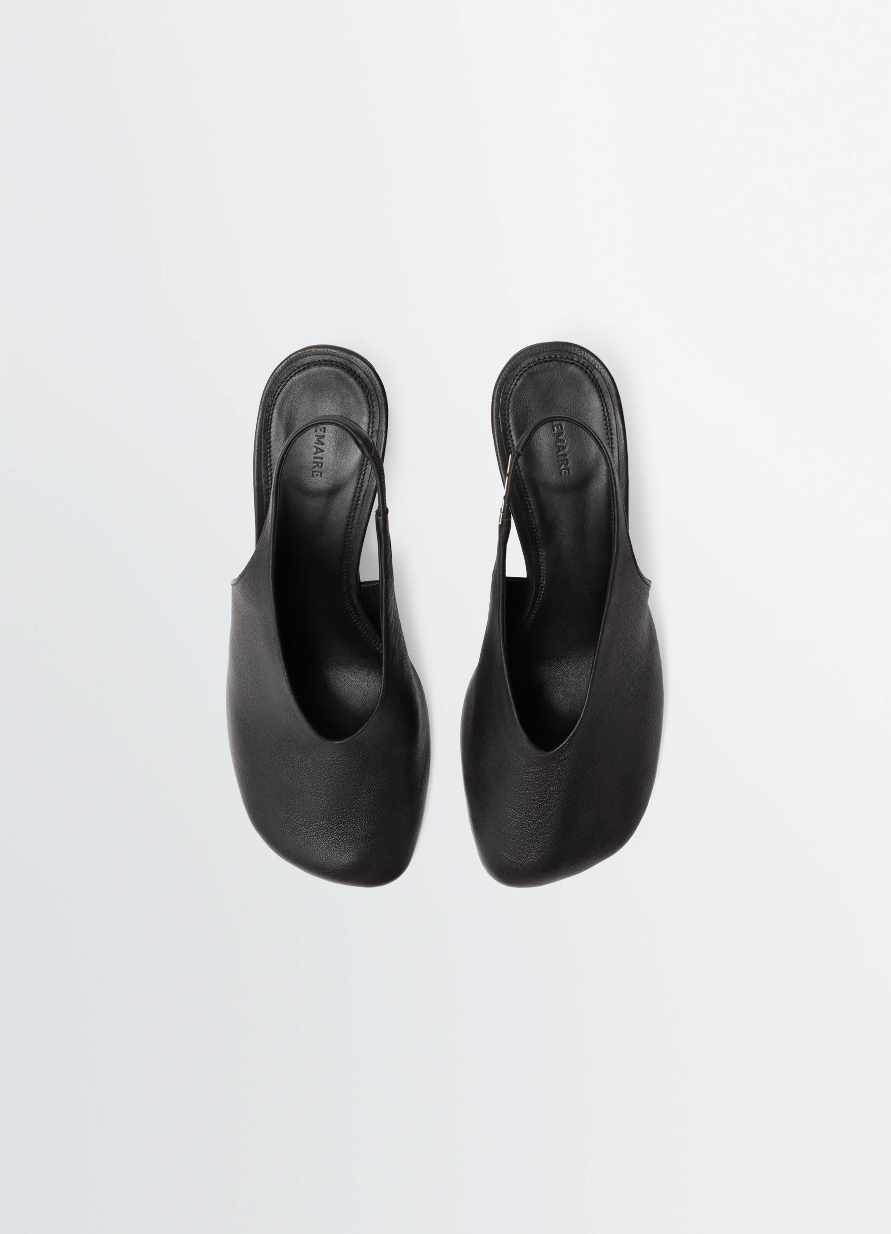 GLOVE SLINGBACK PUMPS 80 MM HEEL IN LEATHER - Image 5