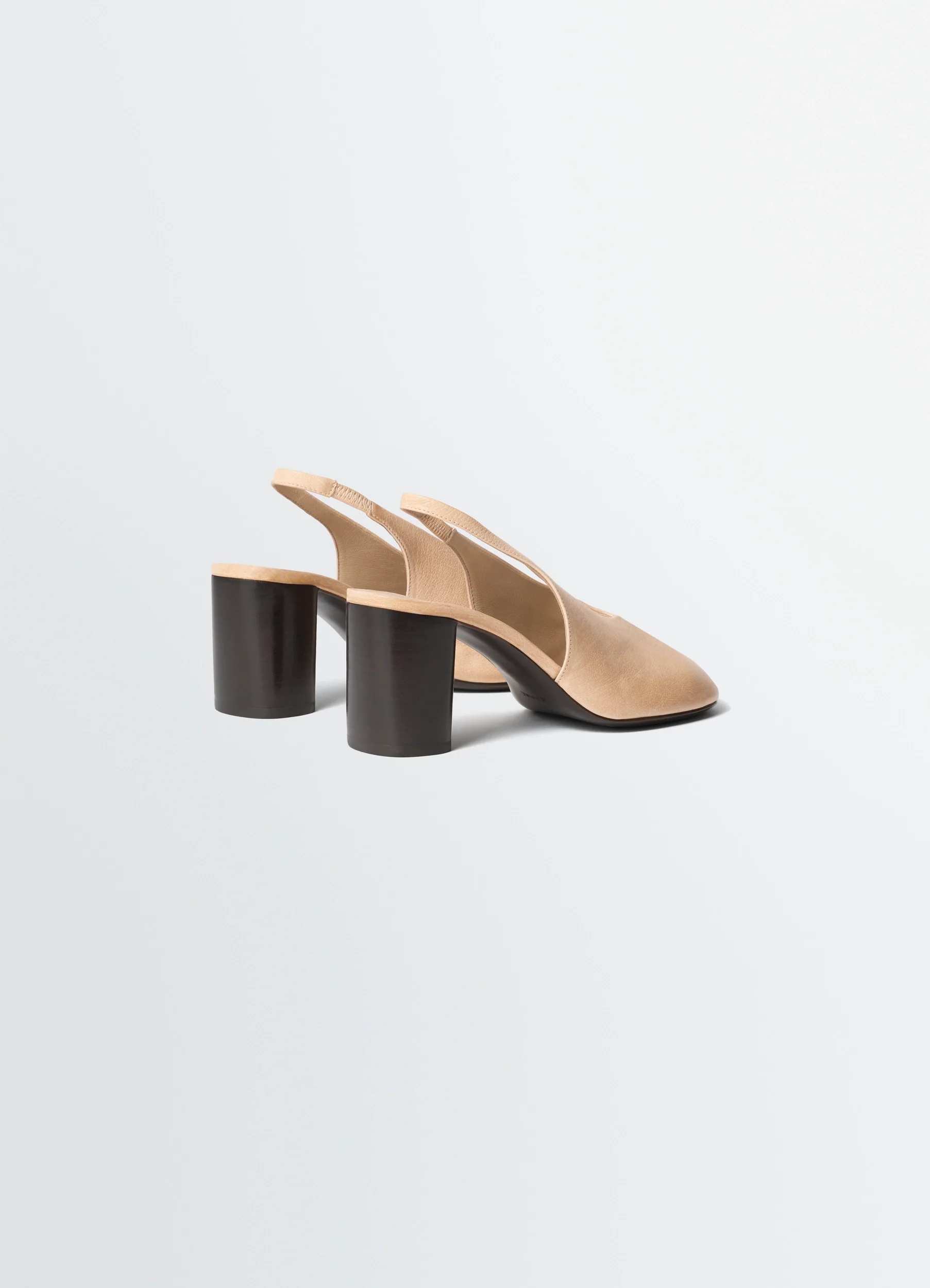 GLOVE SLINGBACK PUMPS 80 MM HEEL IN LEATHER - Image 4