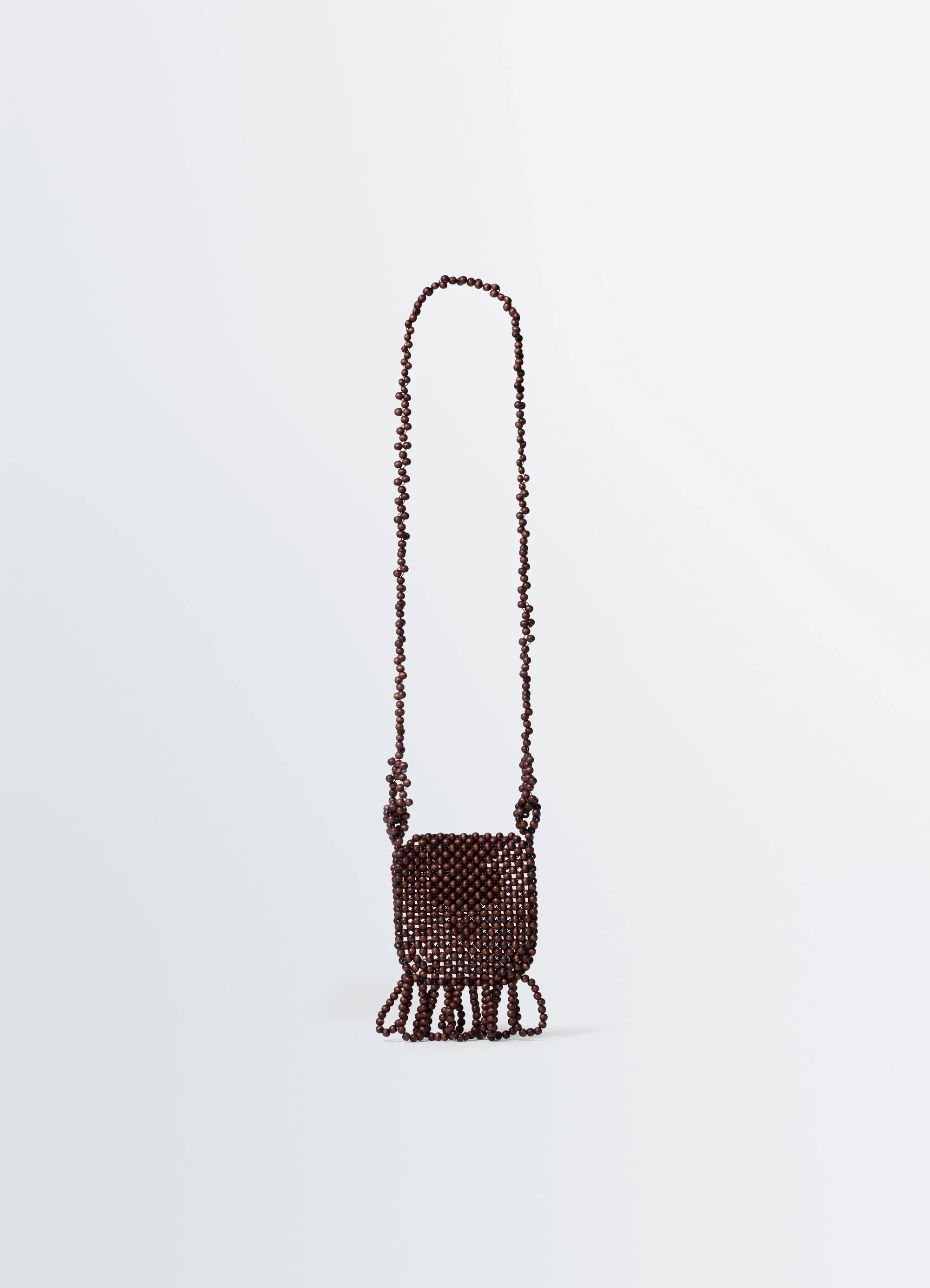 GRIGRI NECKLACE BAG IN WOODEN BEADS - Image 4