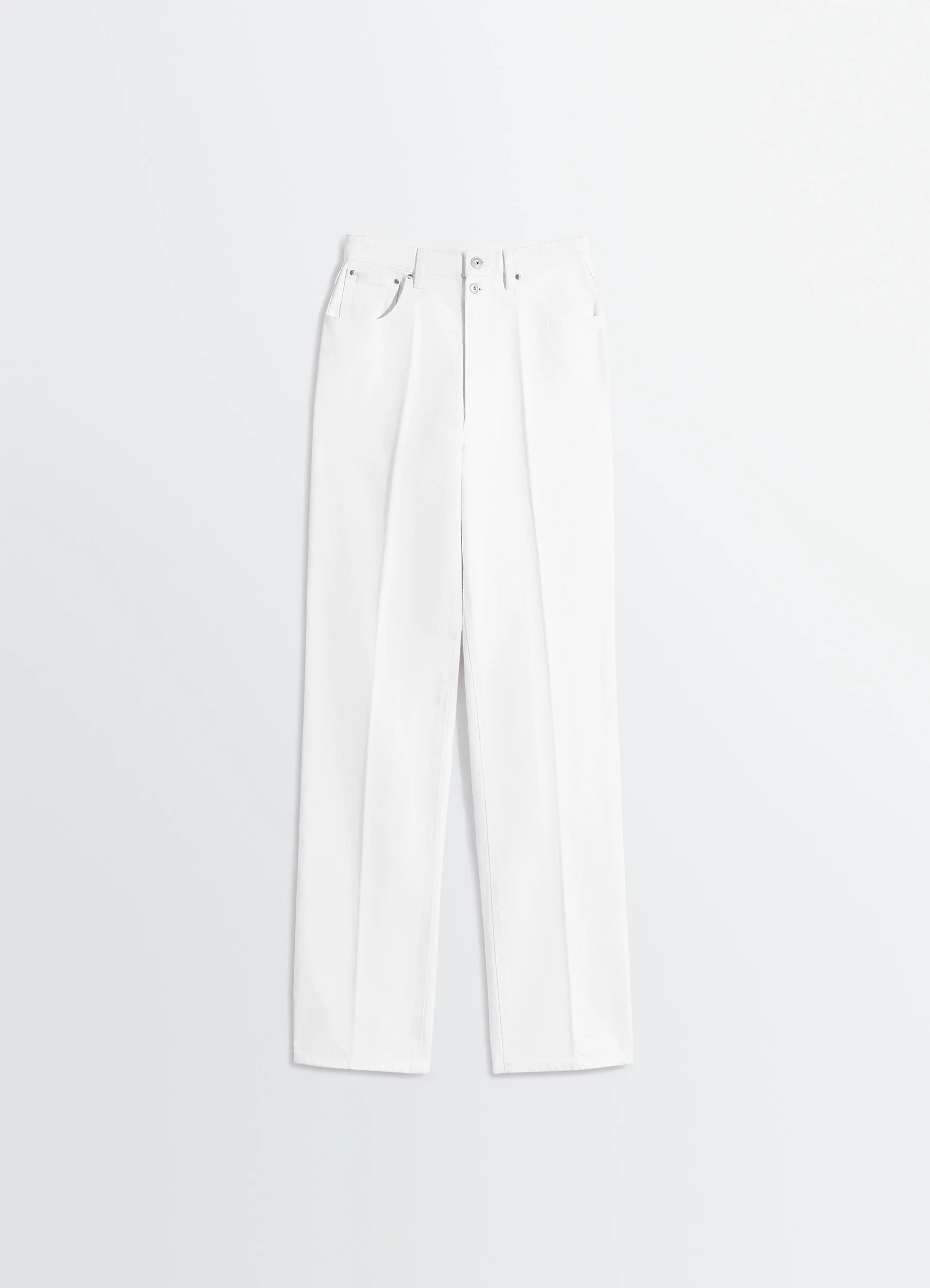 HIGH WAISTED STRAIGHT PANTS IN DENIM - Image 5