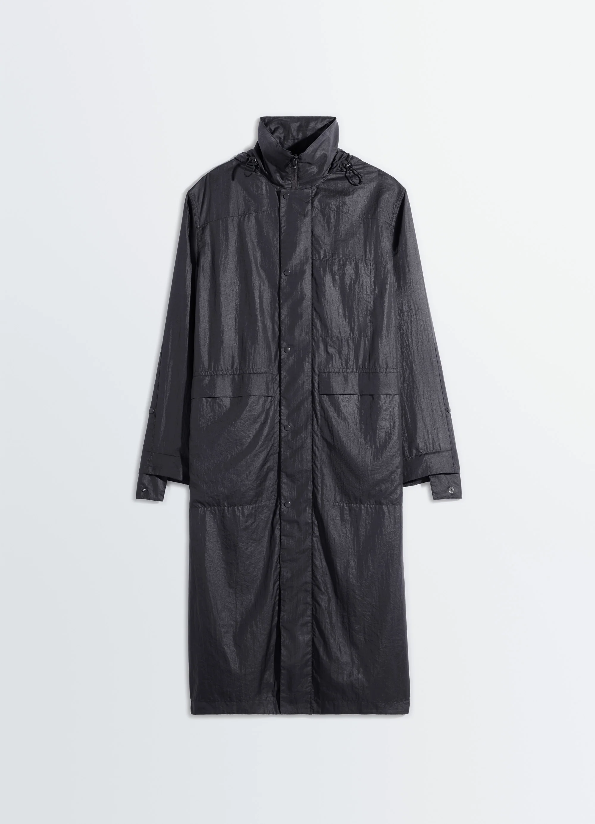 HOODED RAINCOAT IN LIGHT NYLON - Image 6