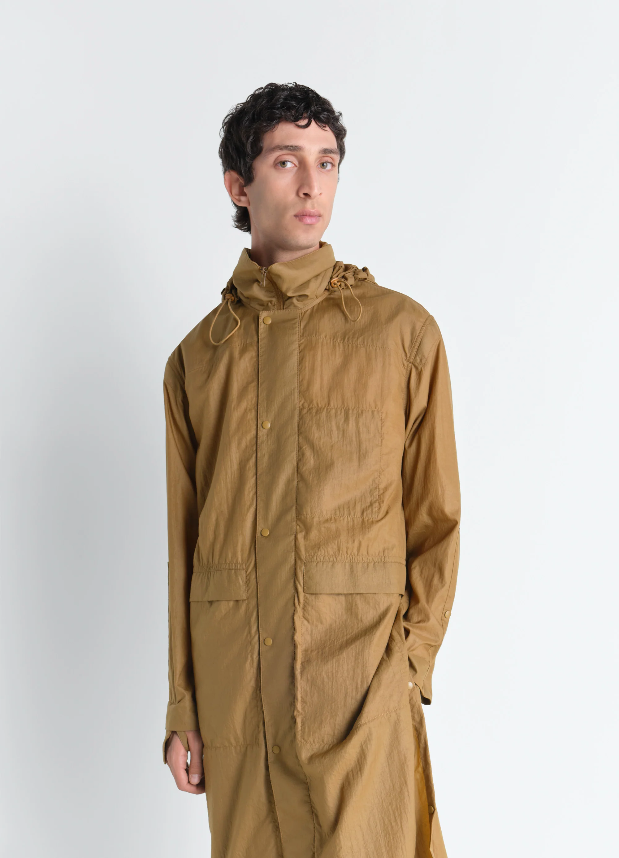 HOODED RAINCOAT IN LIGHT NYLON - Image 3