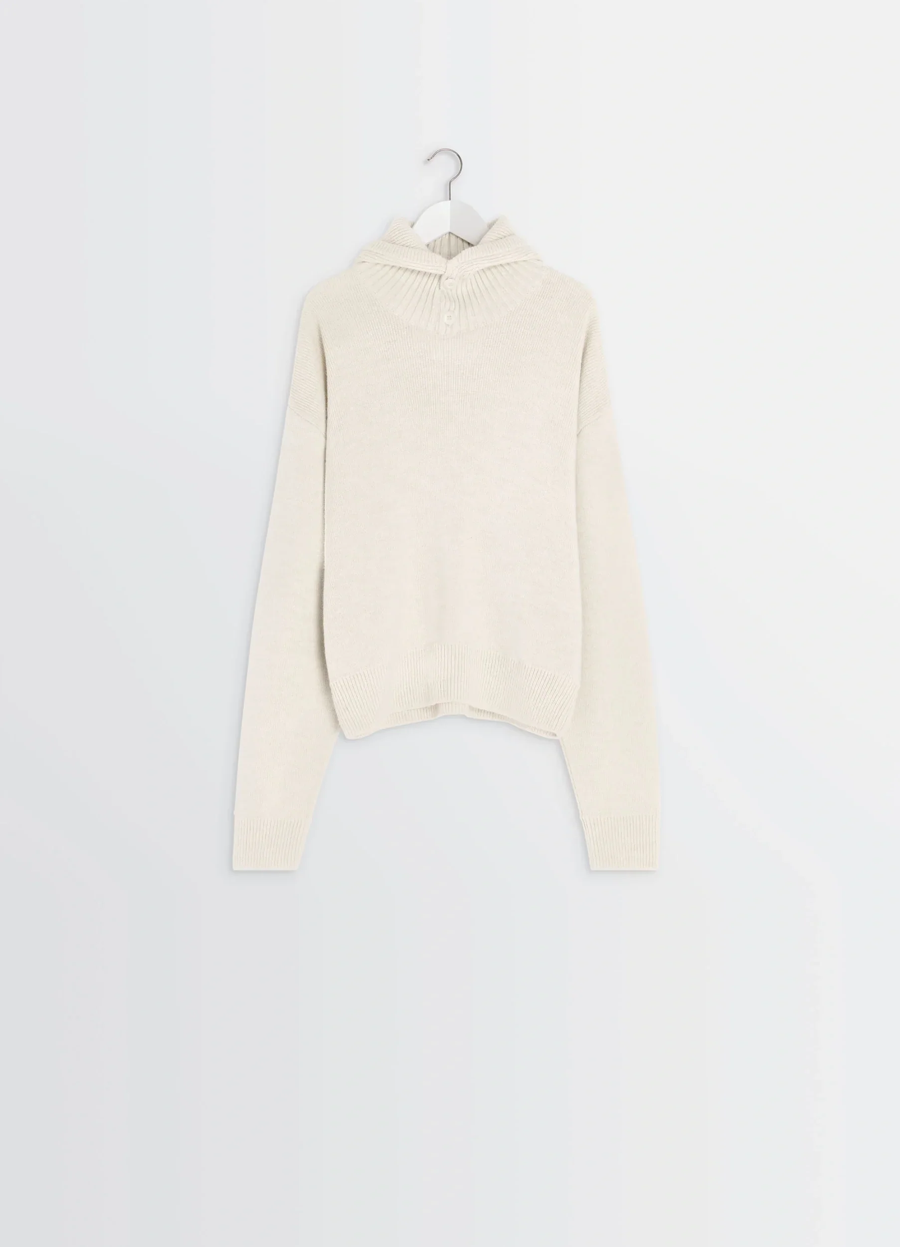 HOODED SWEATER IN WOOL ALPACA - Image 6