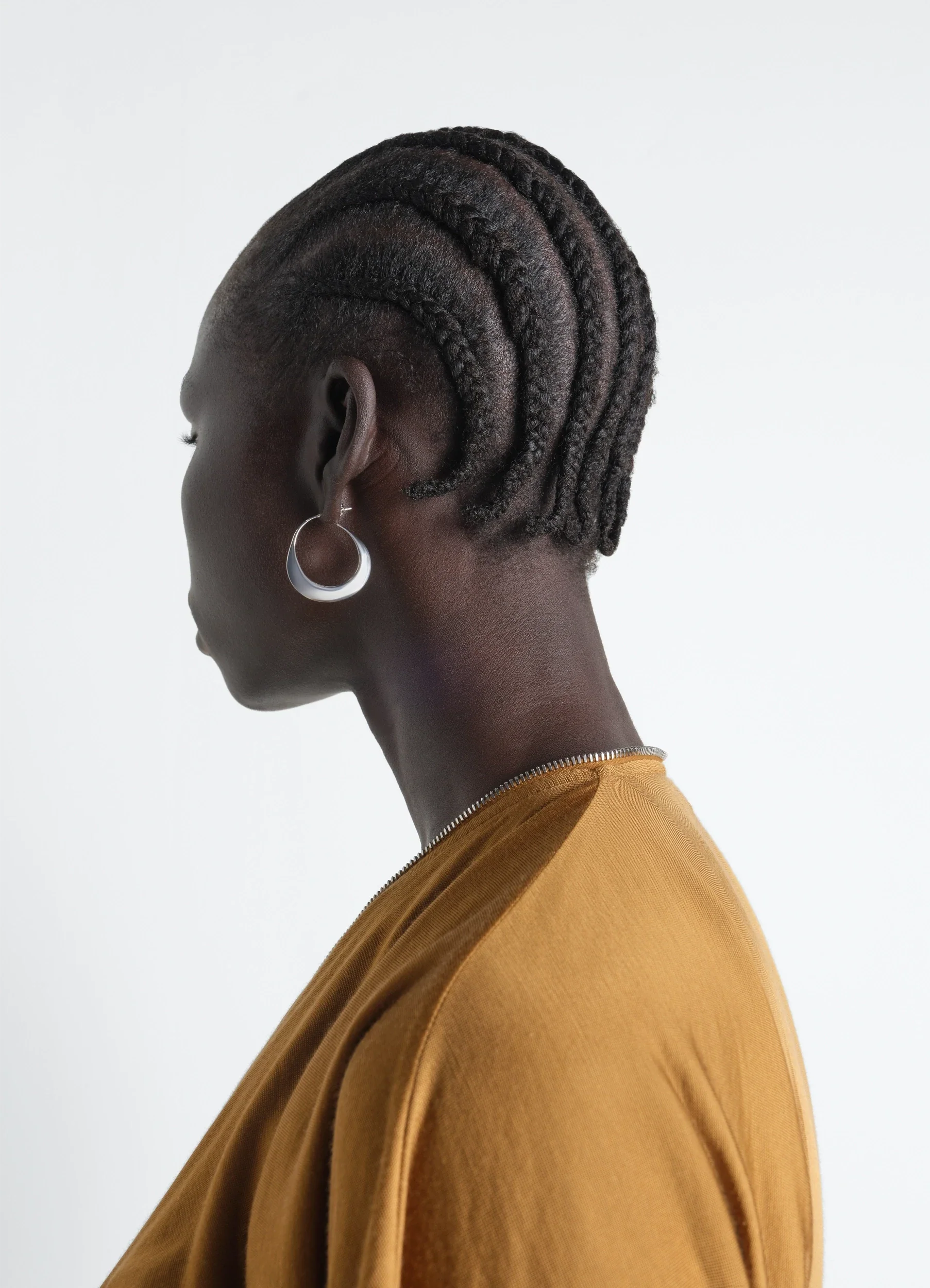 HOOPS DROP EARRINGS IN SILVER - Image 3