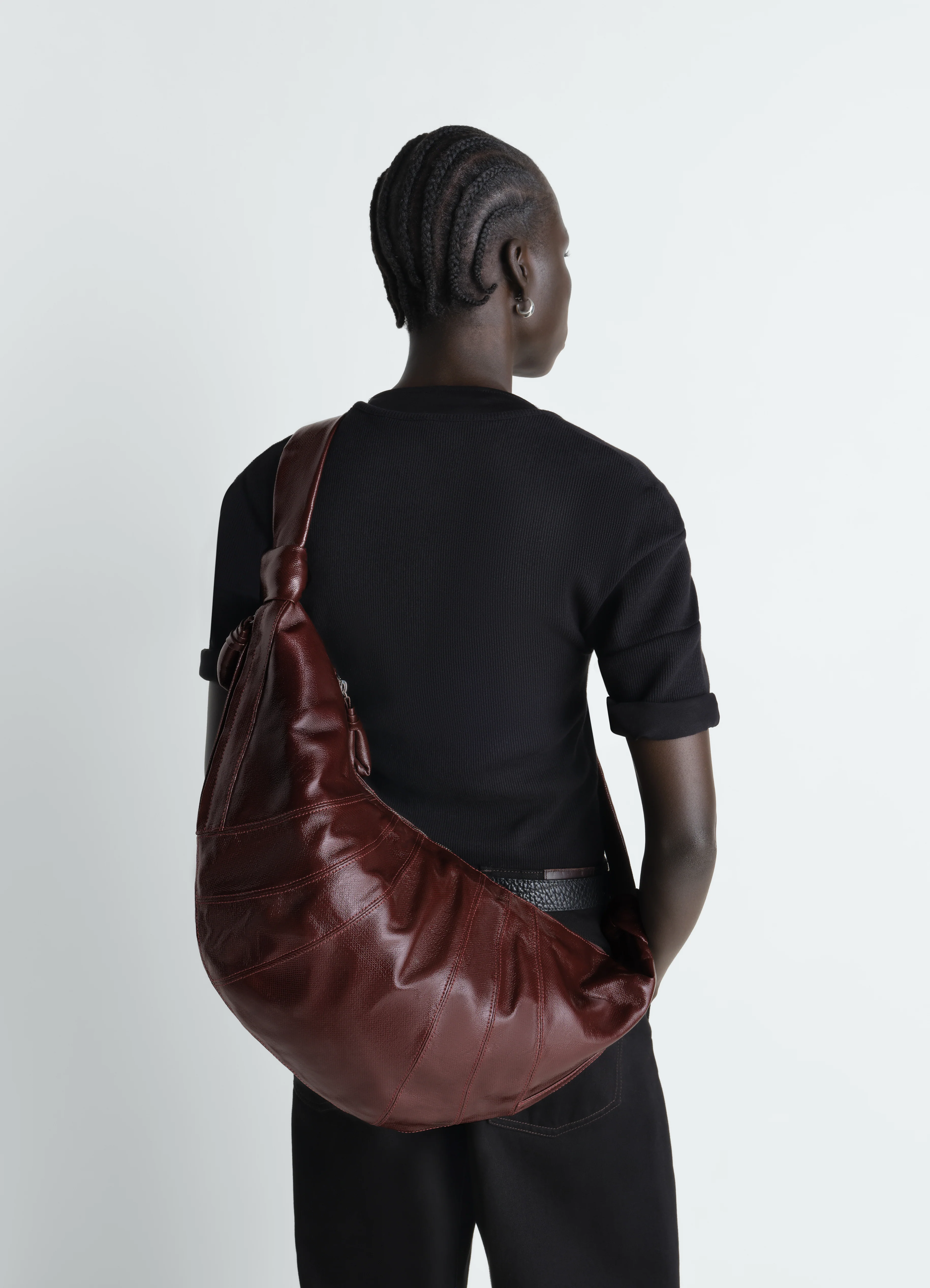 LARGE CROISSANT BAG IN COATED COTTON - Image 2